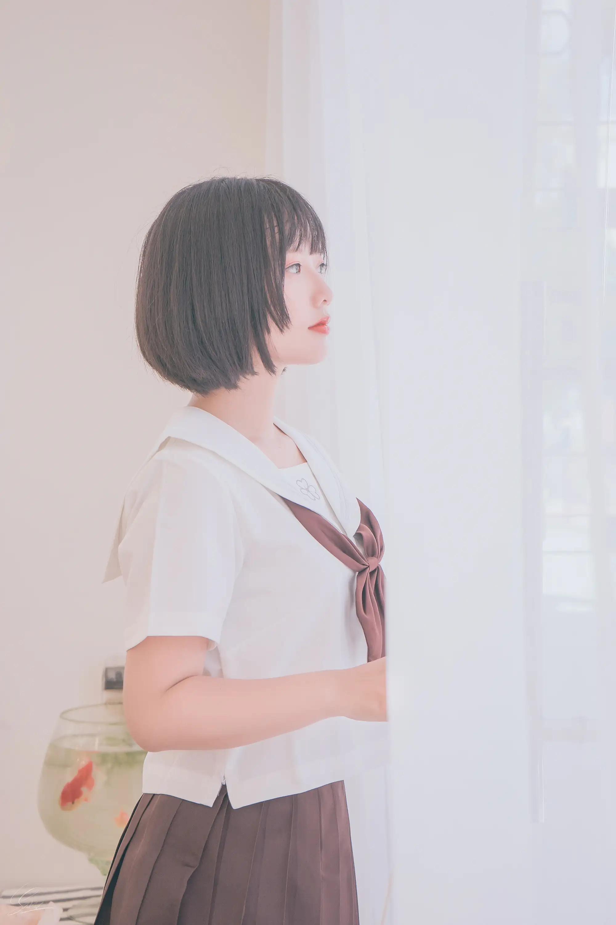 Messie Huang NO.004 Birthday Seifuku [20P-62MB] - 第6张