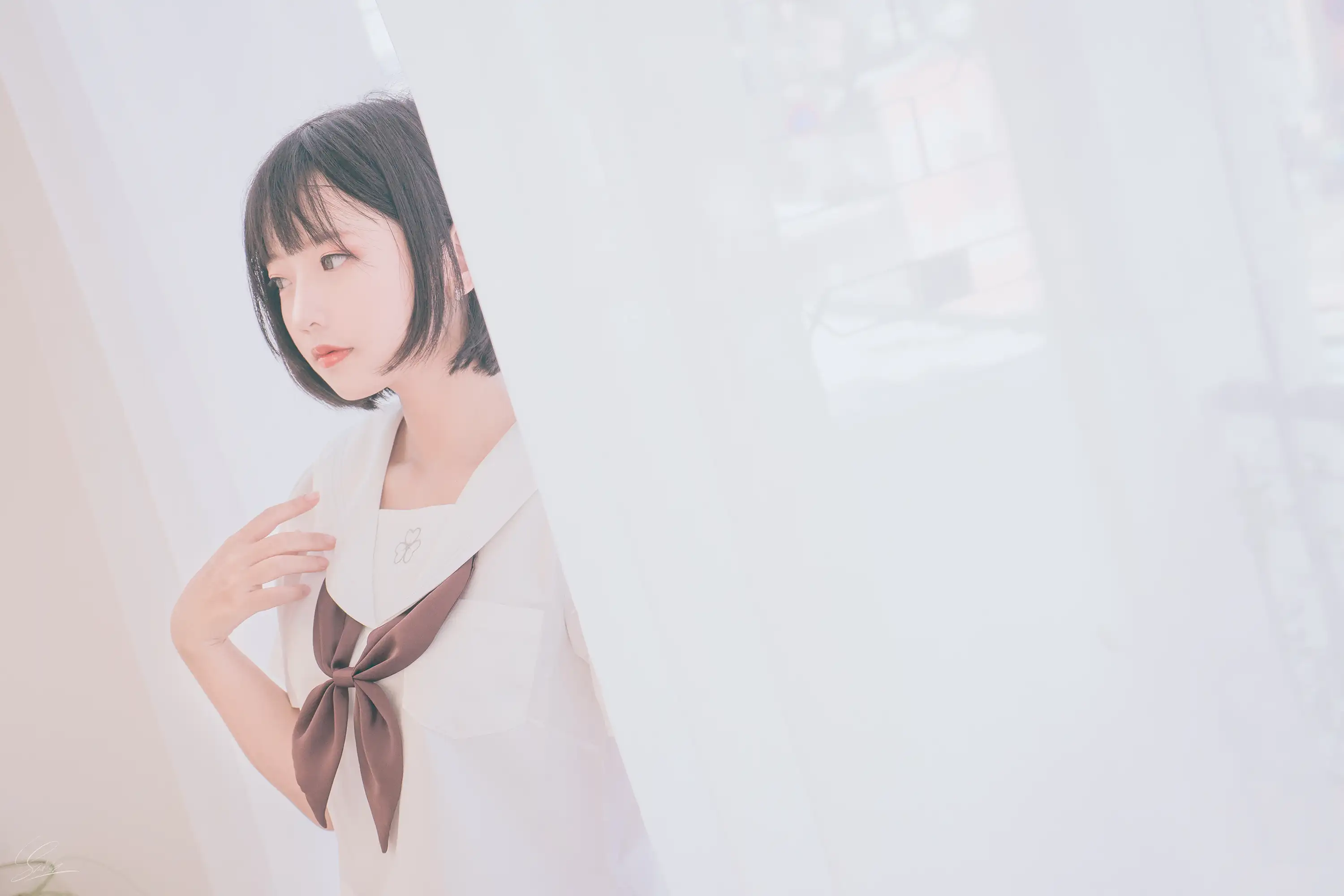 Messie Huang NO.004 Birthday Seifuku [20P-62MB] - 第7张