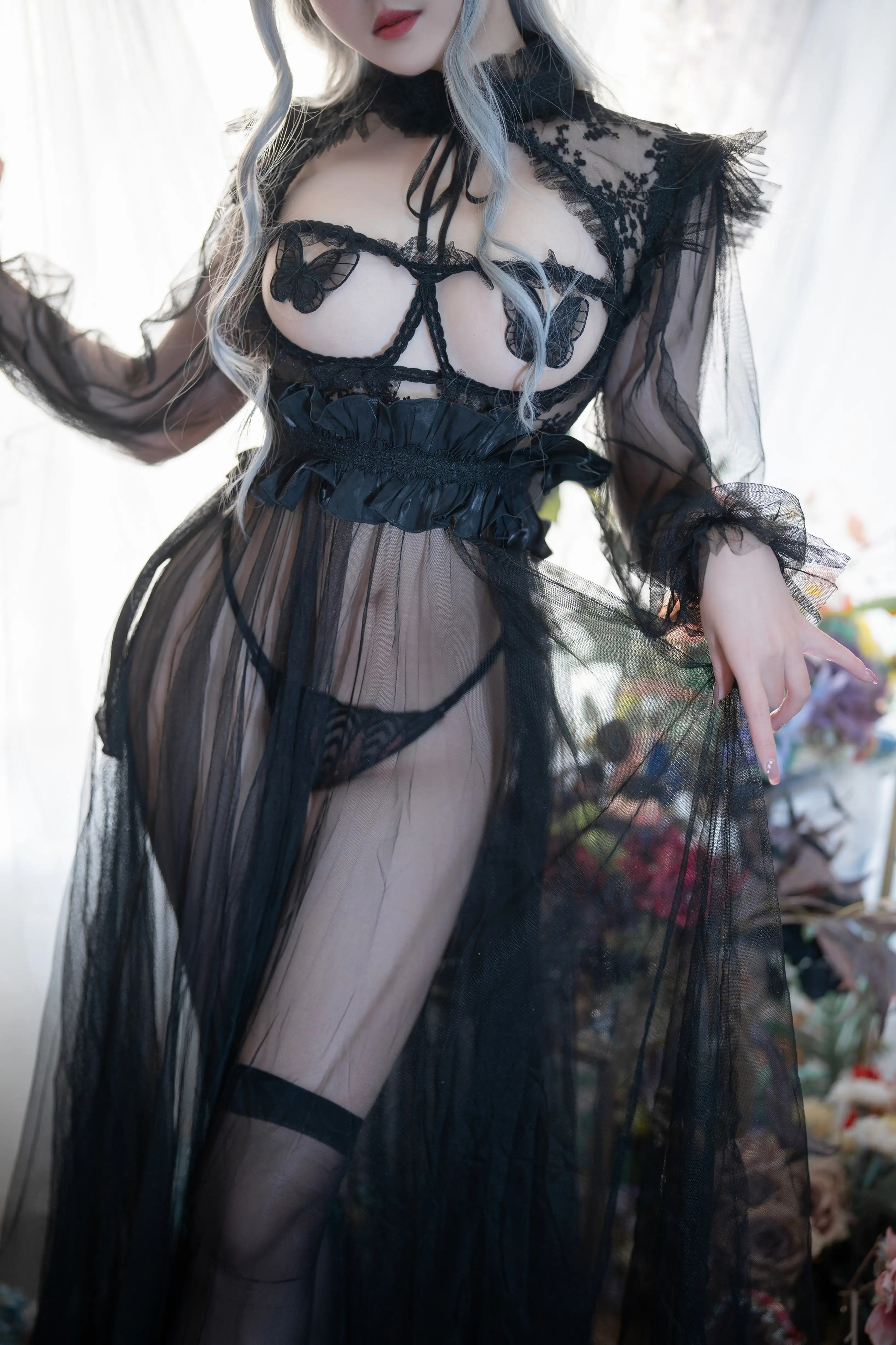Natsuko夏夏子 NO.085 Black Butterfly [64P 270M] - 第1张