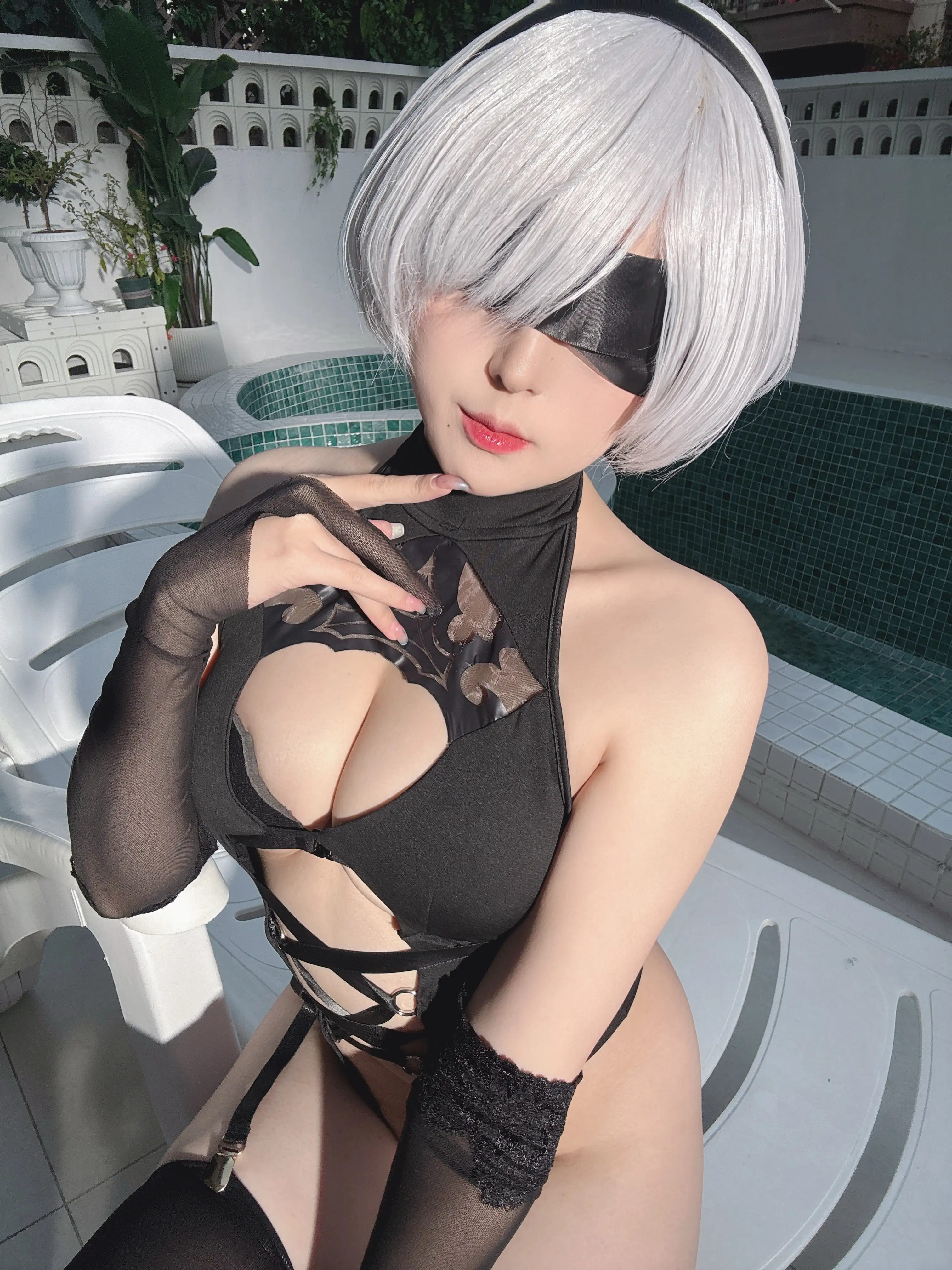 Natsuko夏夏子 NO.105 NIKKE×NieR 2B水着 [83P 706M] - 第8张