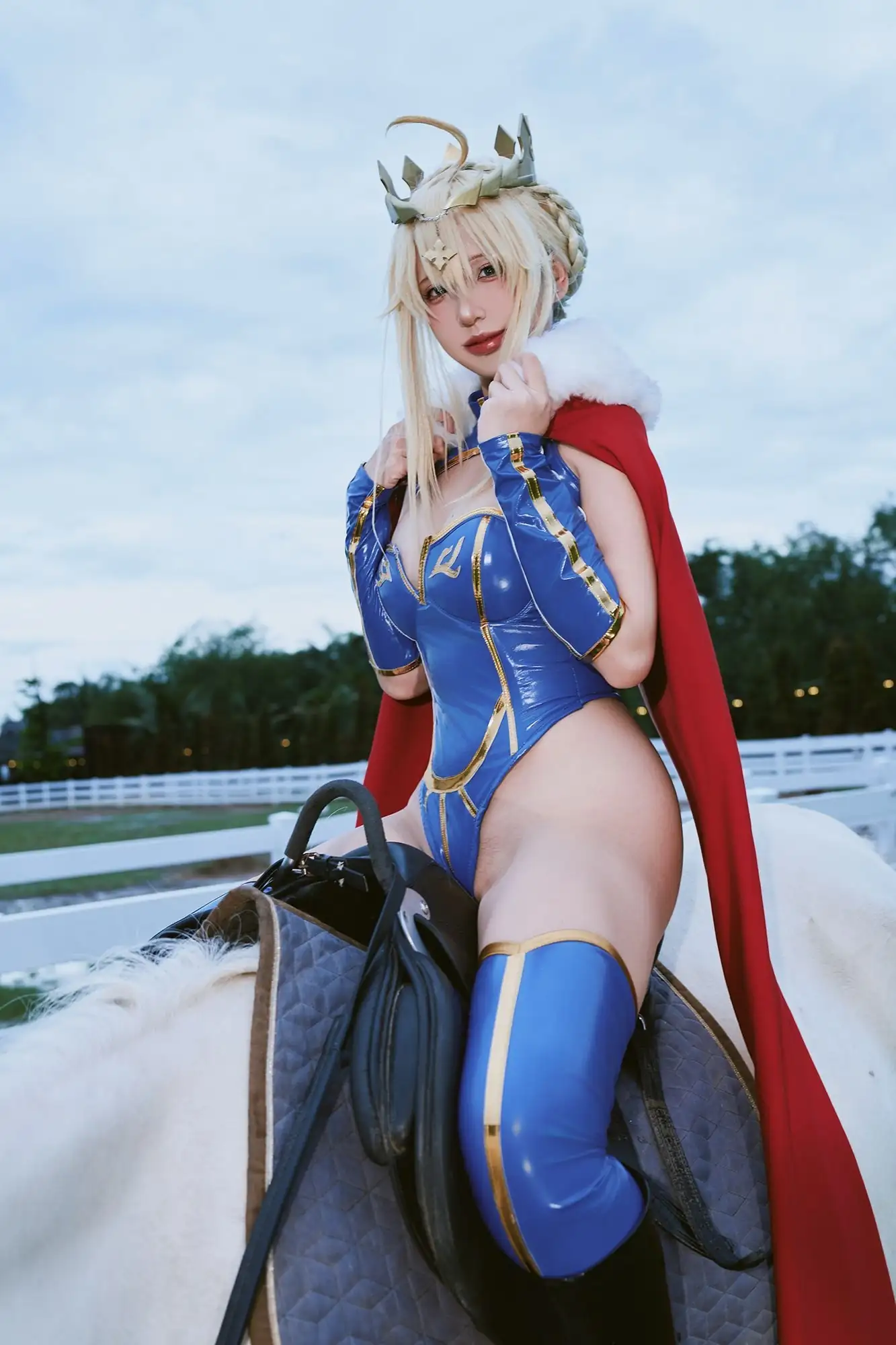 Puy Puy NO.007 プィプィ (Puypuychan) cosplay Artoria Lancer FateGrand Order [180P22V 496MB] - 第2张