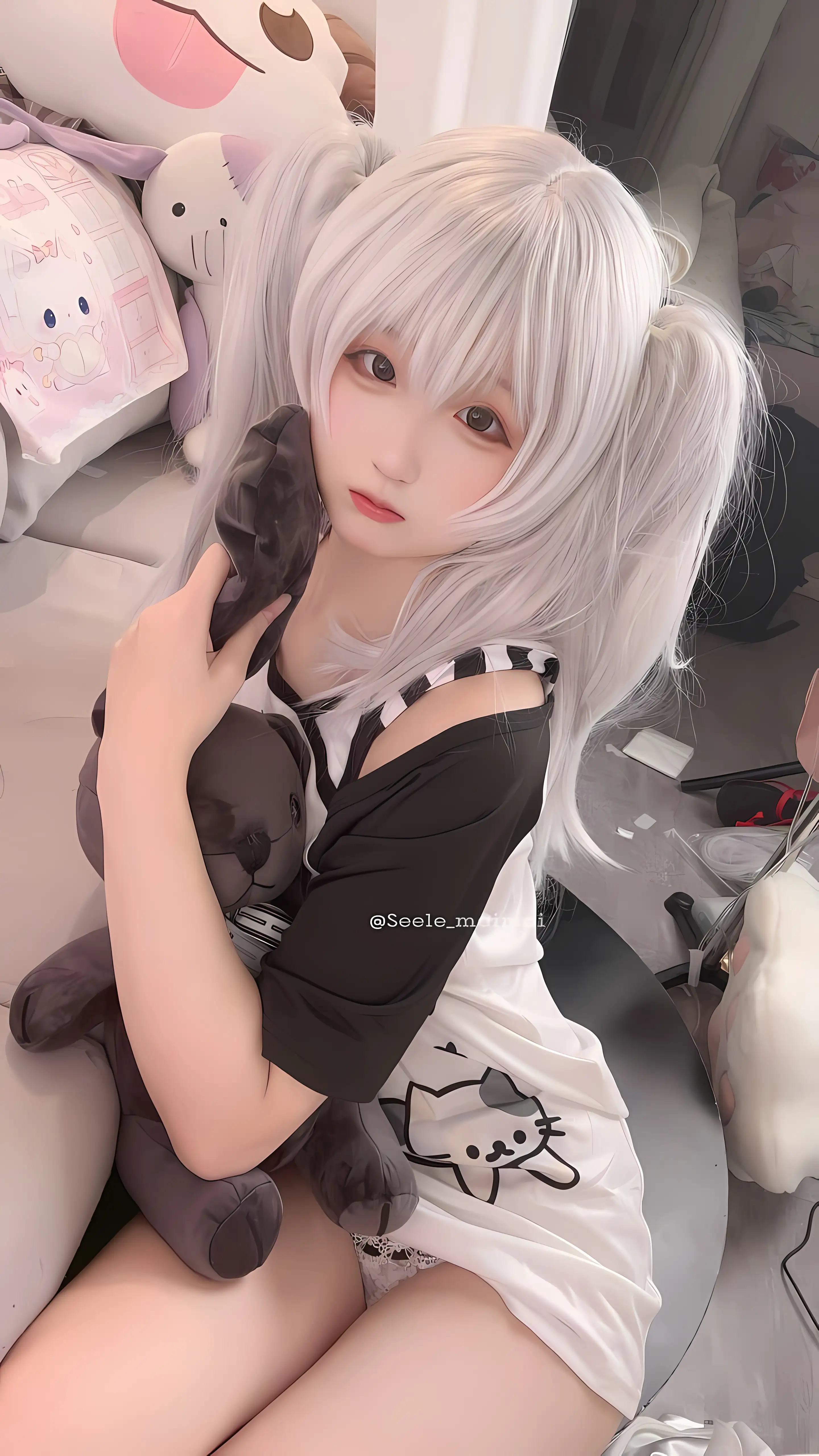 Seele麦麦 NO.021 白色双马尾 [16P 77M] - 第3张