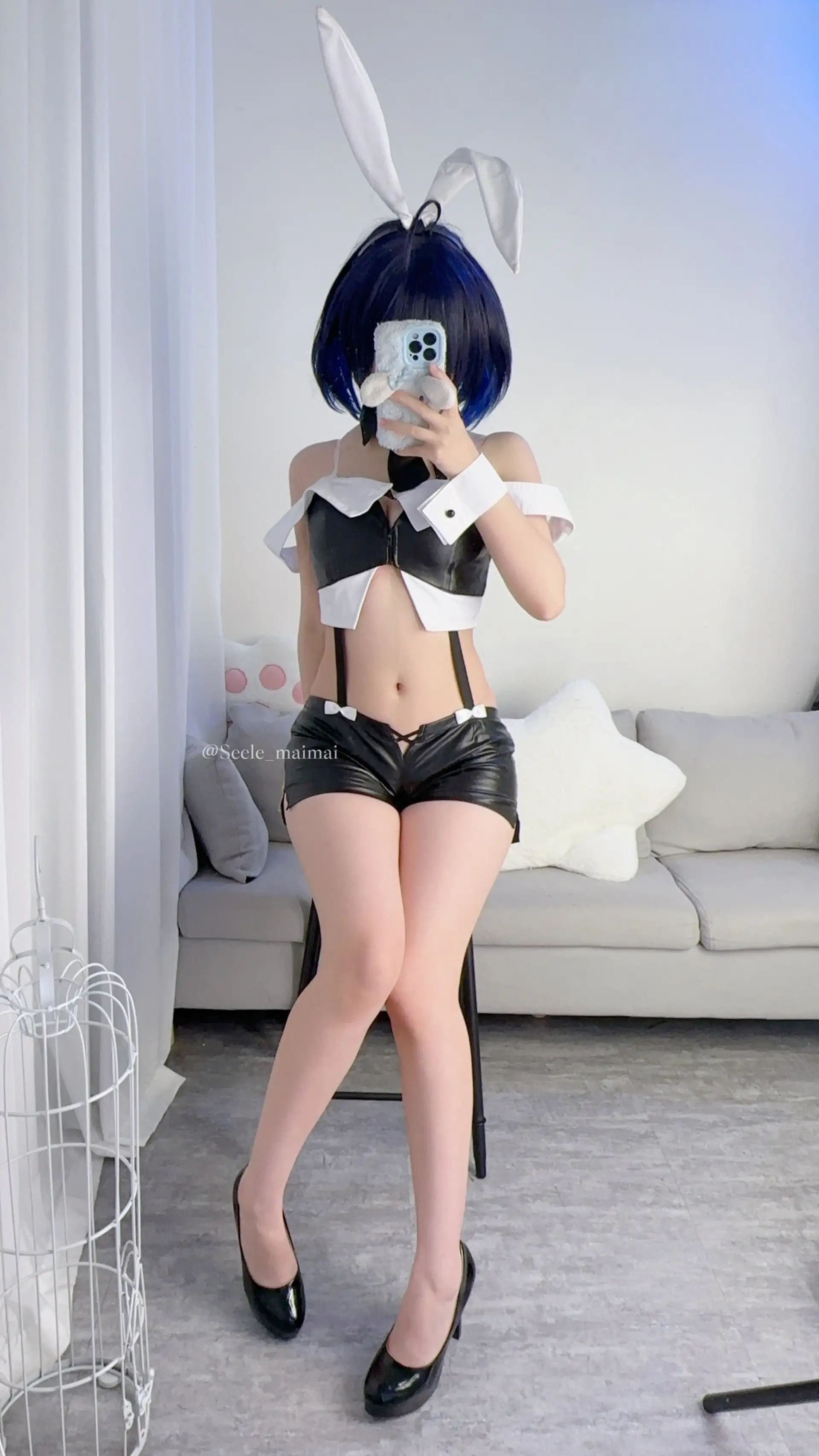 Seele麦麦 NO.025 崩坏3 兔女郎希儿[83P 148M] - 第3张