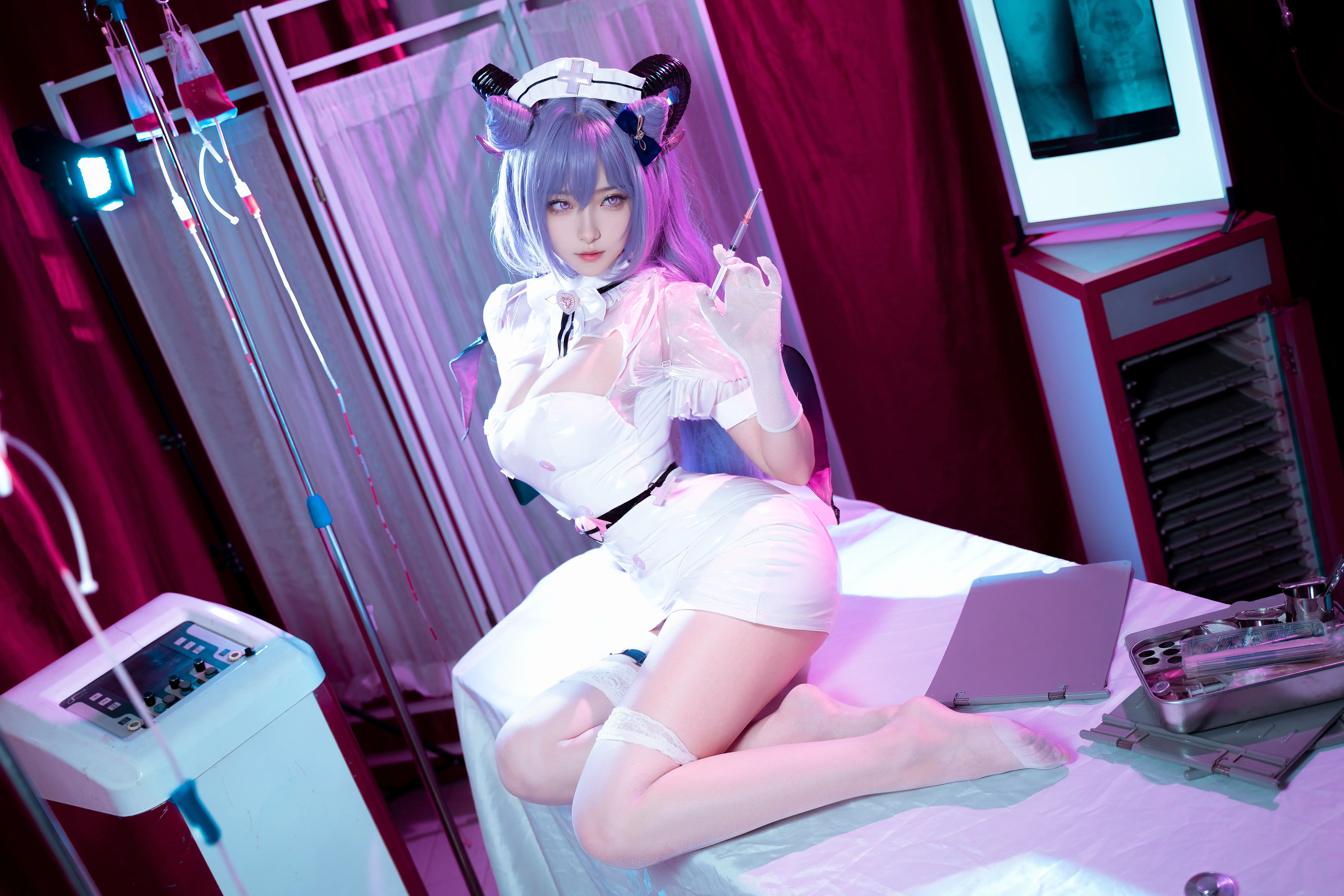 Seya-狮砸 NO.001 刻晴护士 [12P-159MB]