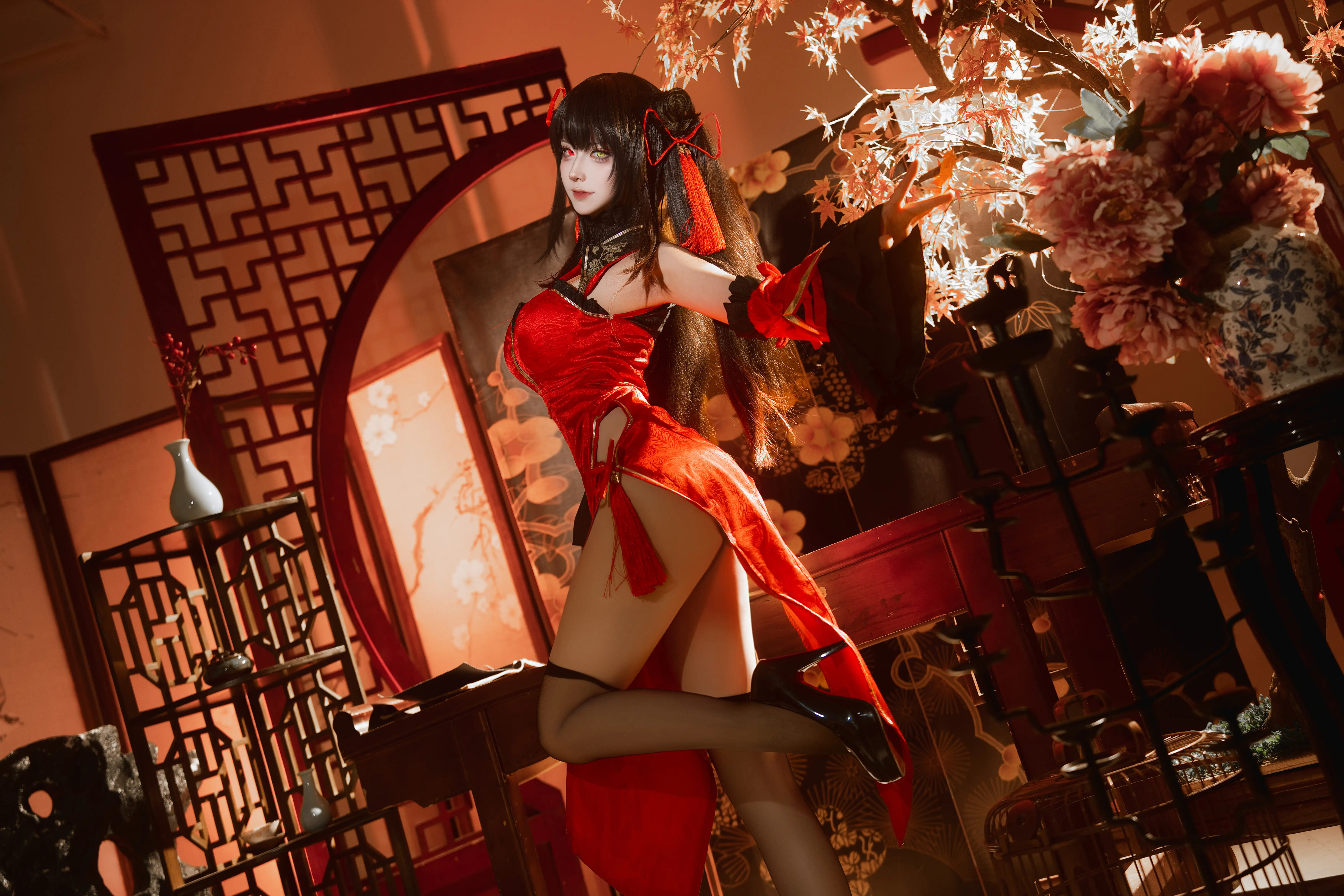 Seya-狮砸 NO.021 25年01月限定 狂三旗袍1[12P 142M]