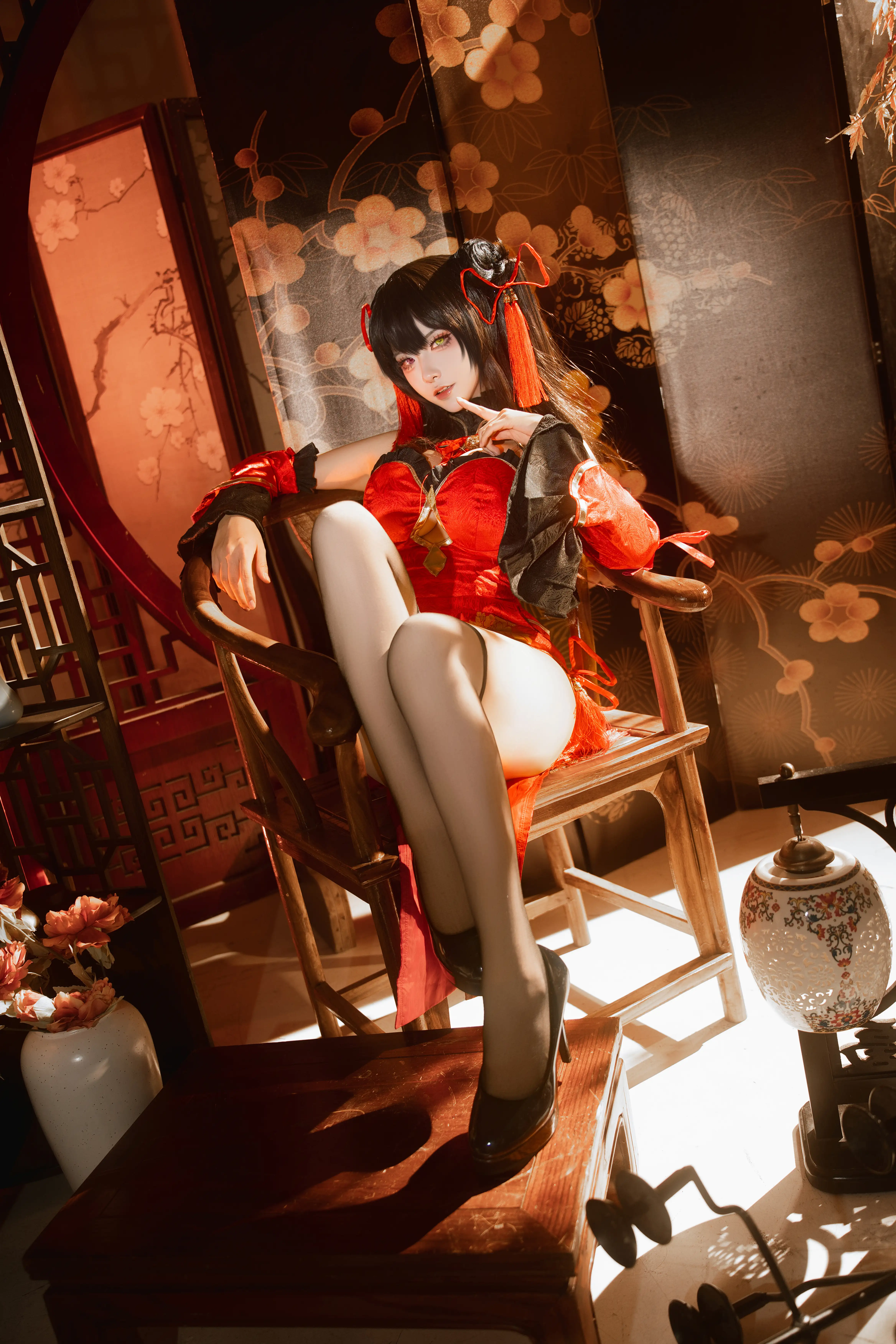 Seya-狮砸 NO.021 25年01月限定 狂三旗袍1[12P 142M] - 第2张