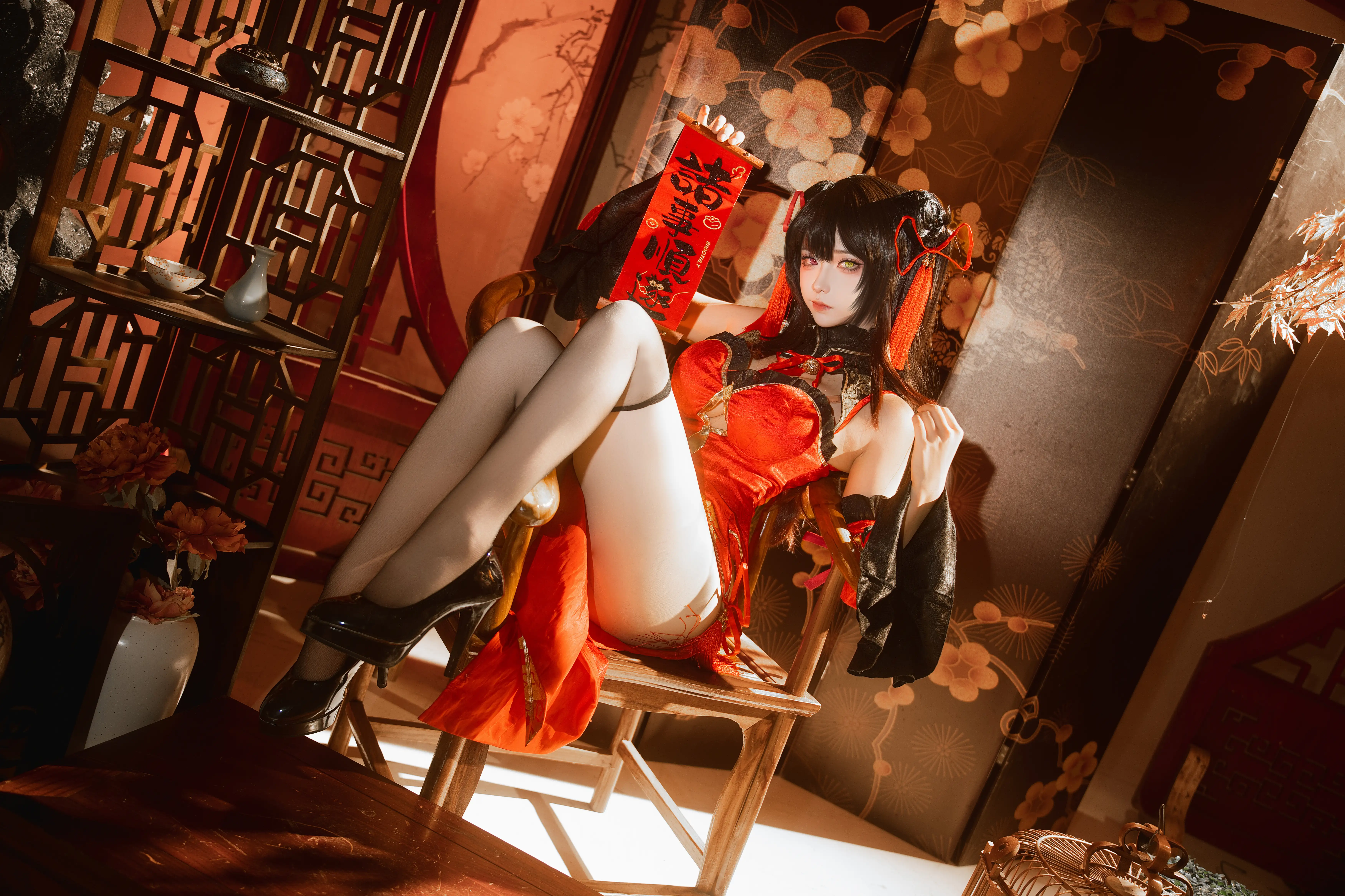 Seya-狮砸 NO.021 25年01月限定 狂三旗袍1[12P 142M] - 第4张