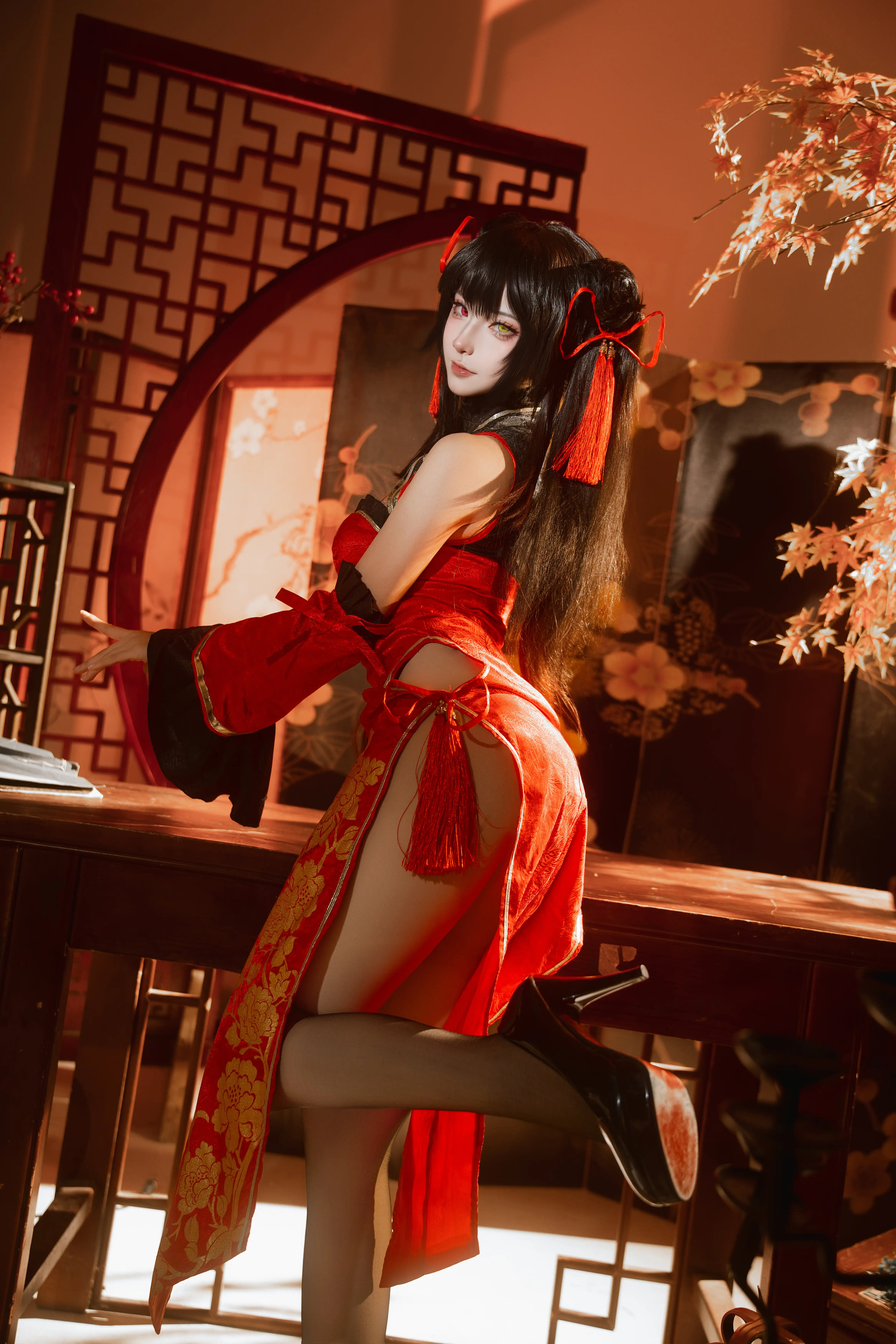 Seya-狮砸 NO.021 25年01月限定 狂三旗袍1[12P 142M] - 第5张