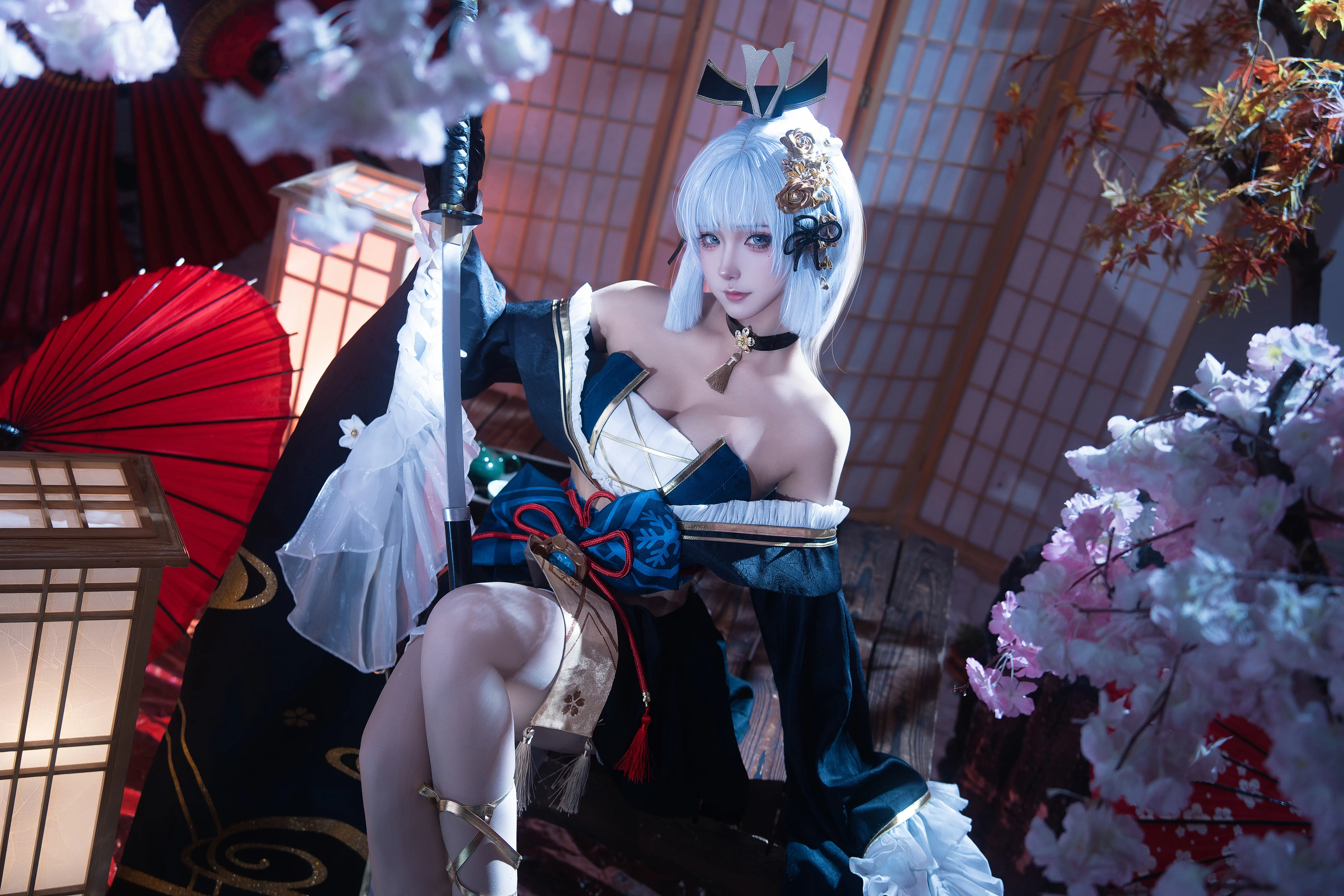Seya-狮砸 NO.025 原神 神里绫华·霜刃[12P-195.6M] - 第2张