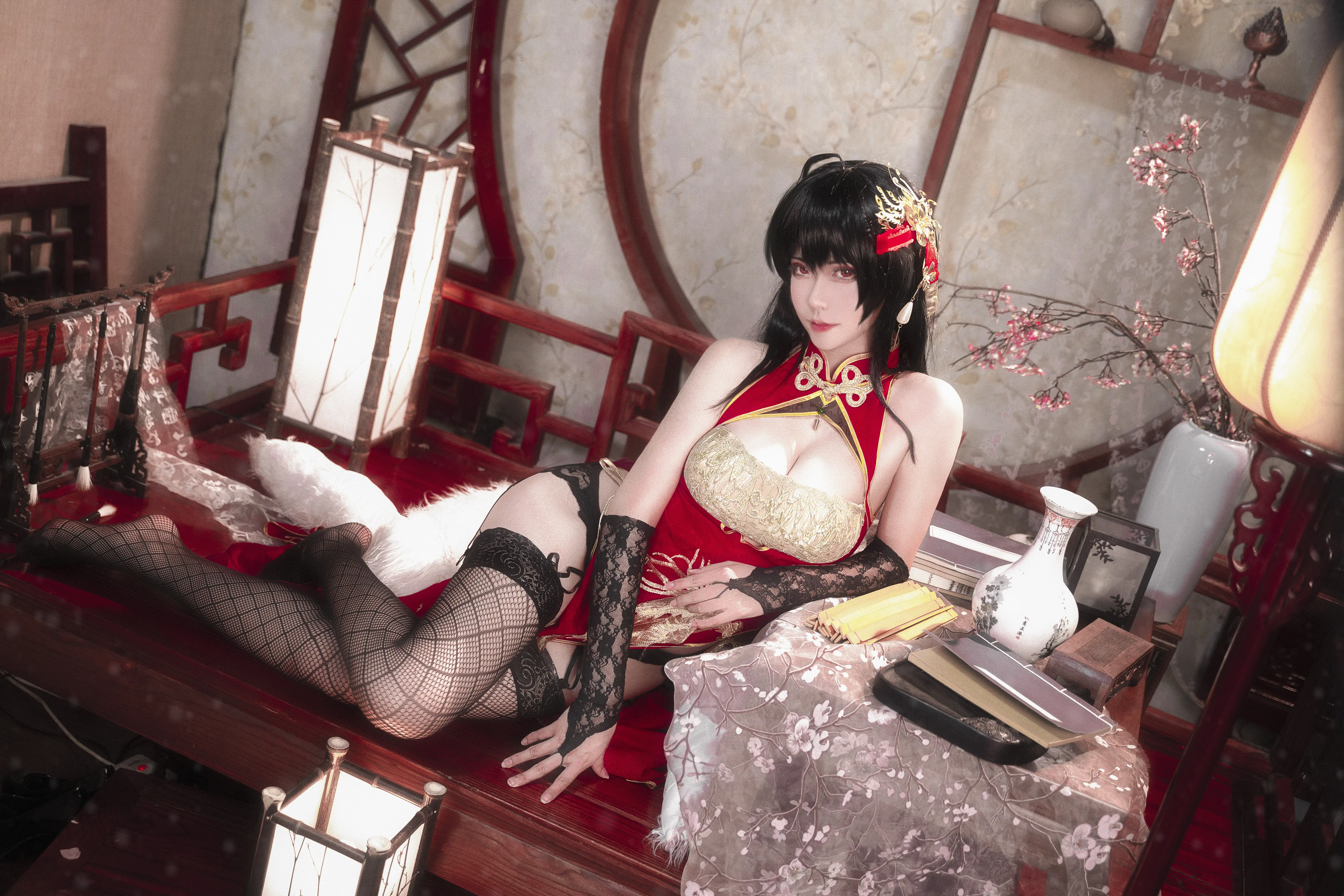 Seya-狮砸 NO.031 碧蓝航线 大凤 旗袍[15P 152.6M] - 第2张