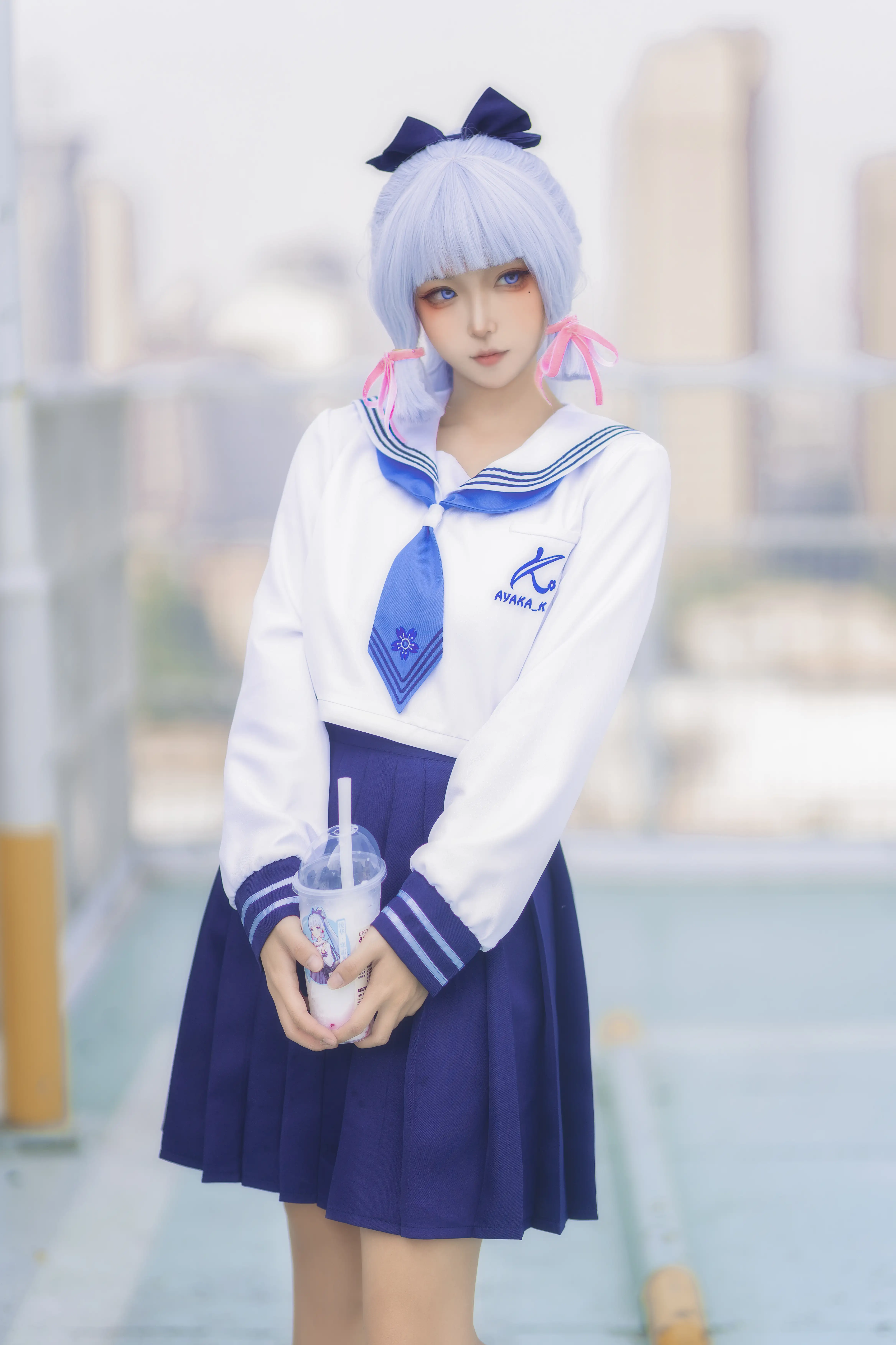 Seya-狮砸 NO.044 原神 凌华JK [6P 57MB] - 第4张