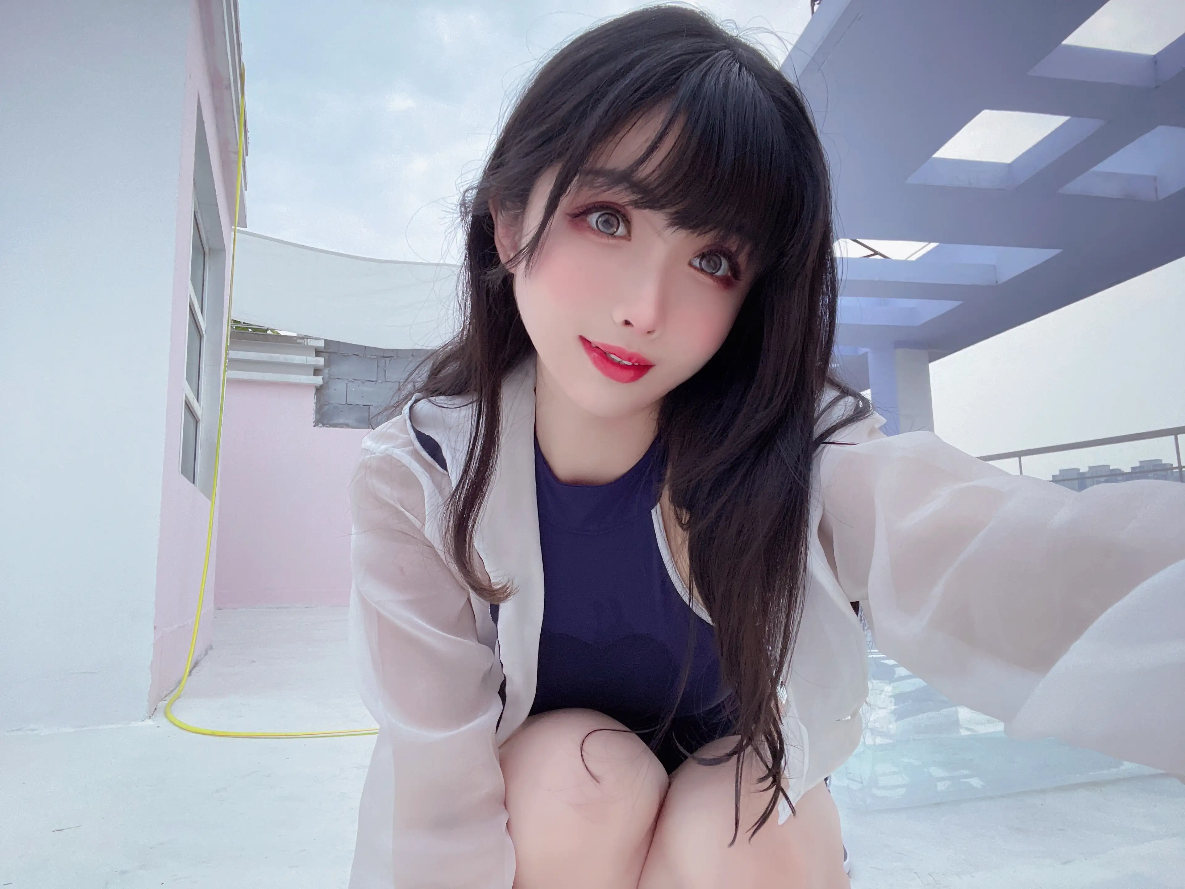 rioko凉凉子 NO.072 天台竞泳 [50P1V-247MB] - 第5张
