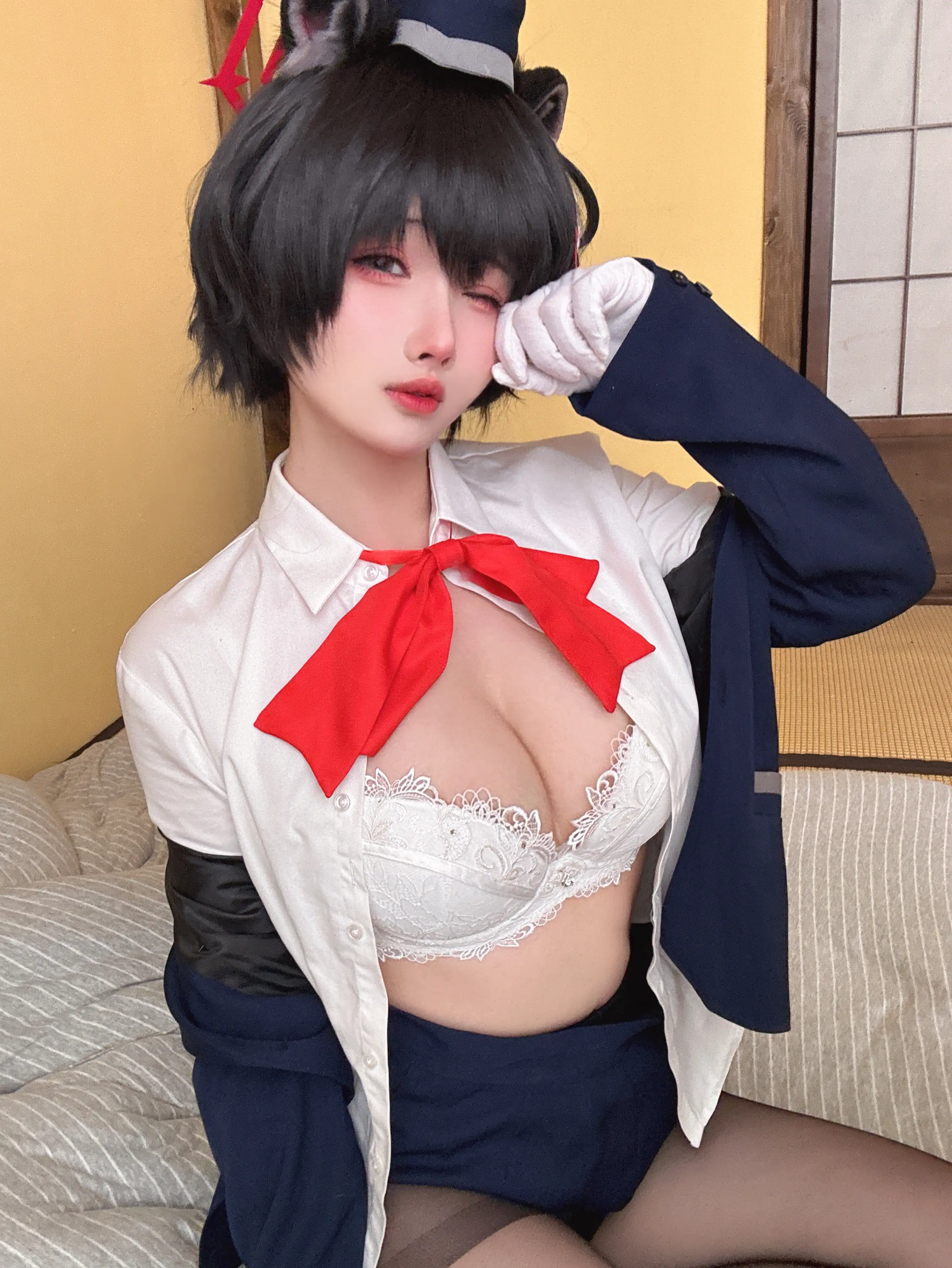 rioko凉凉子 NO.133 蔚蓝档案椿导游 [62P12V 1GB]
