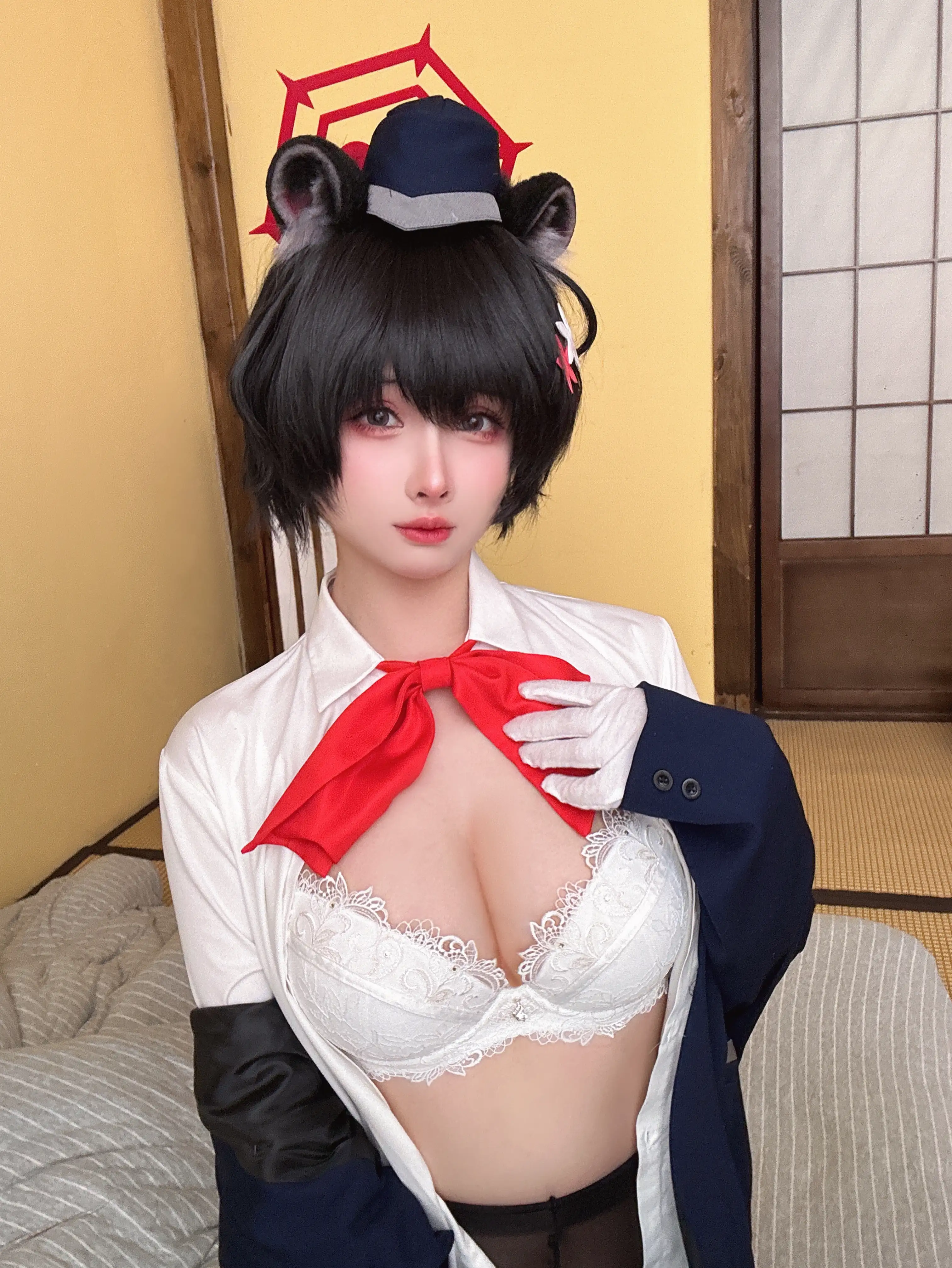 rioko凉凉子 NO.133 蔚蓝档案椿导游 [62P12V 1GB] - 第4张