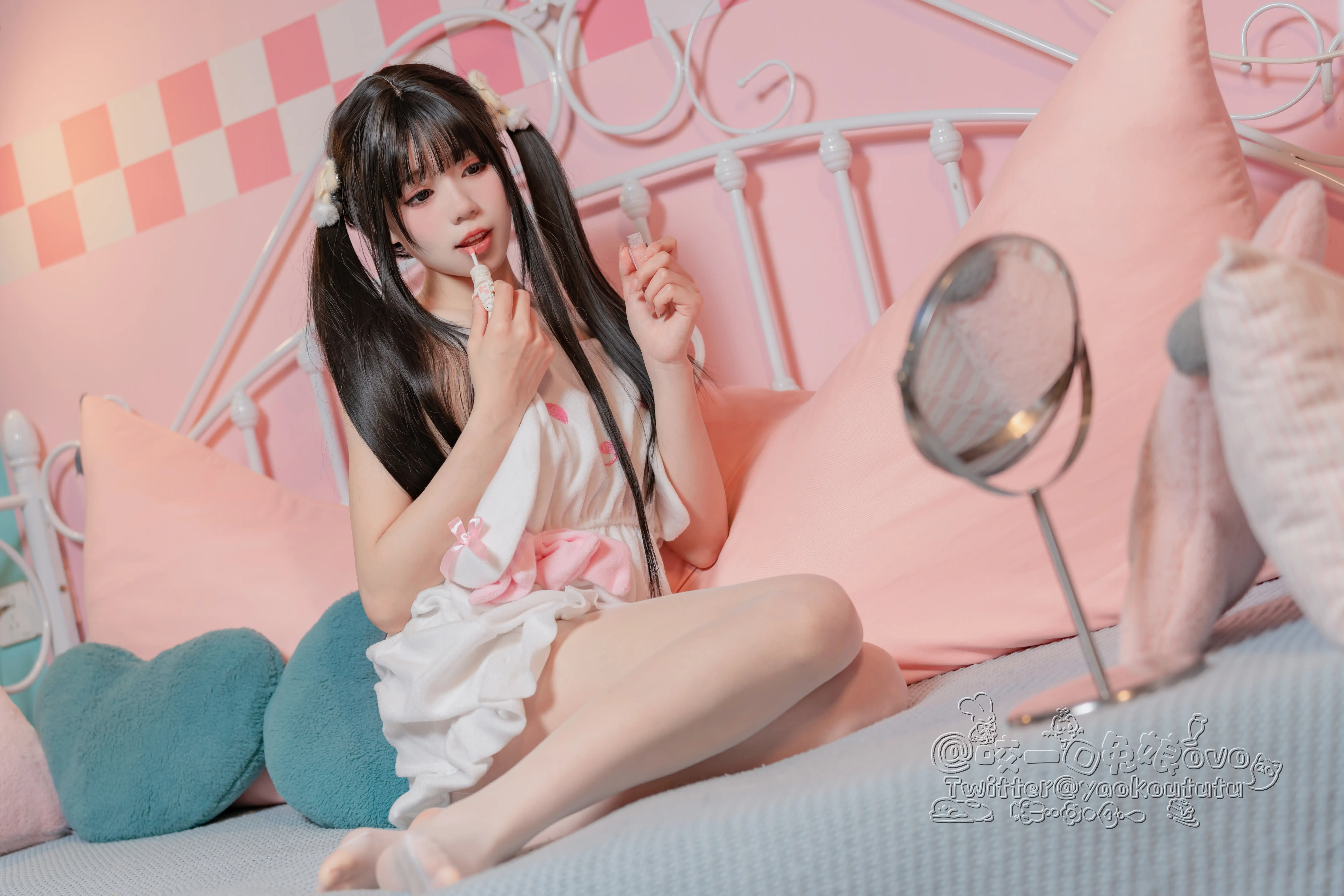 咬一口兔娘(黏黏团子兔) – NO.019 四月648订阅[401P-12V-9.67G] - 第25张