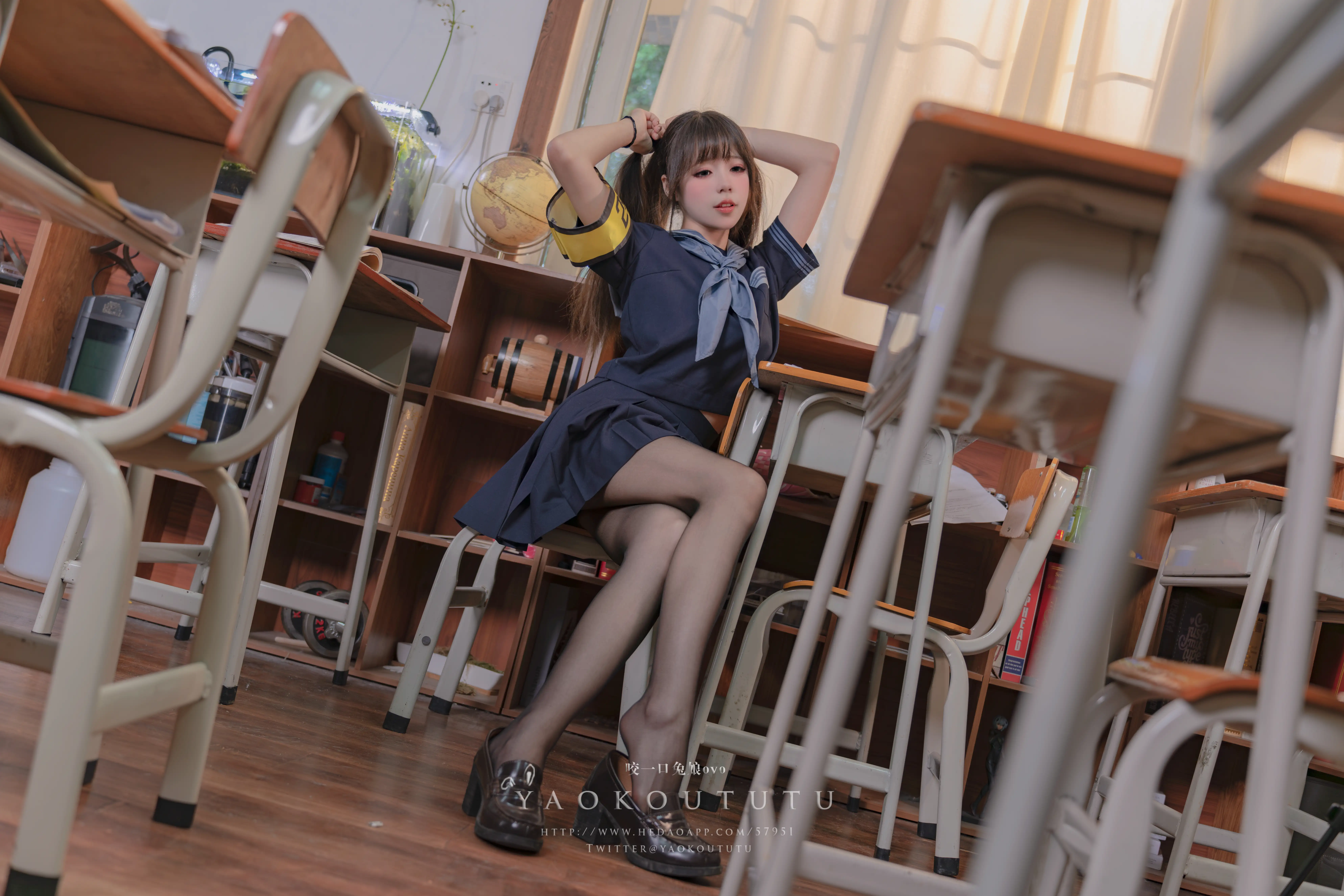 咬一口兔娘(黏黏团子兔) – NO.045 学生会长竞选中&脸红的思春期 [55P1V-1.24G] - 第4张