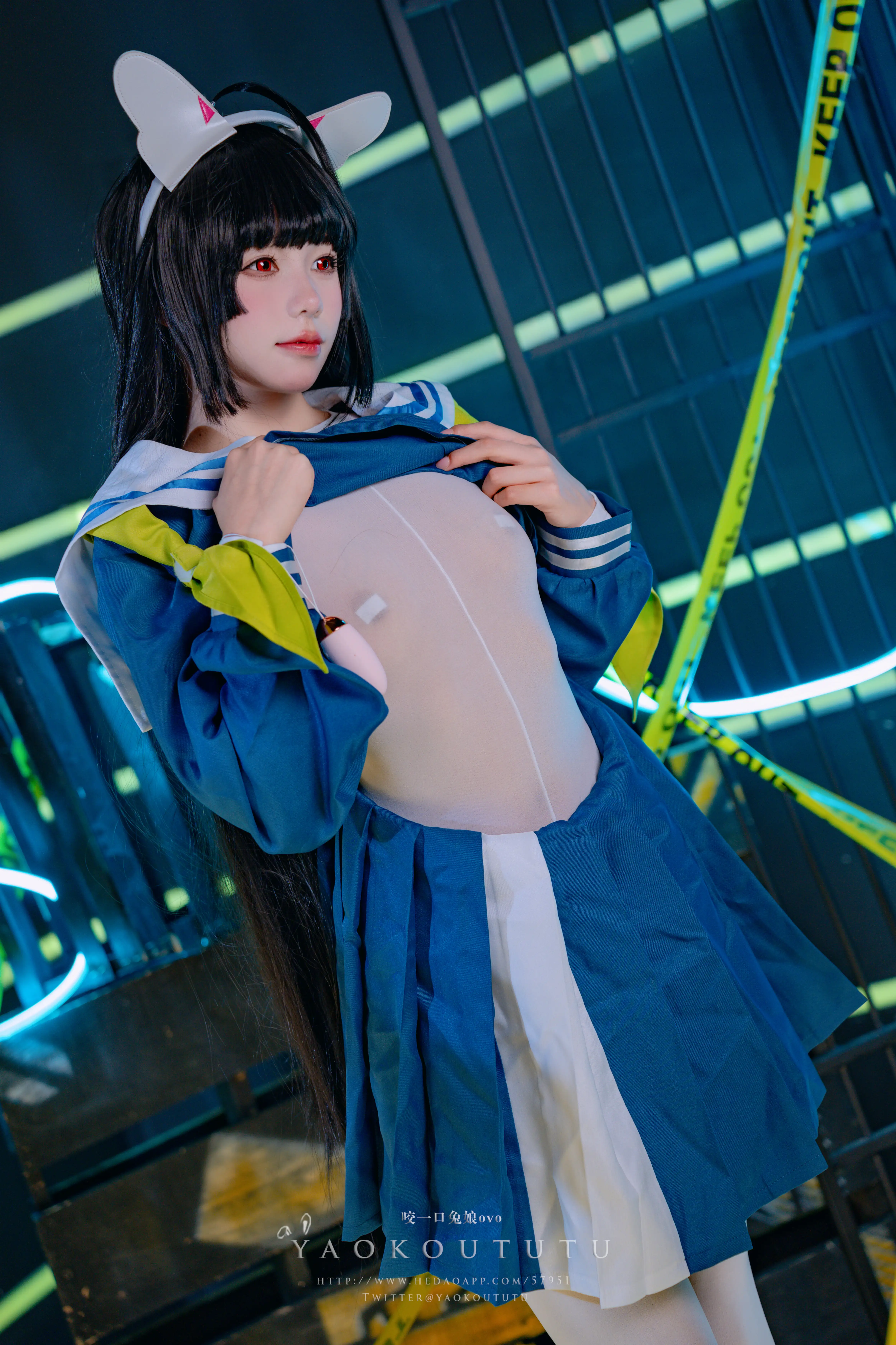 咬一口兔娘(黏黏团子兔) – NO.054 兔兔班车 霞沢美游[41P-1V-714.2M] - 第6张