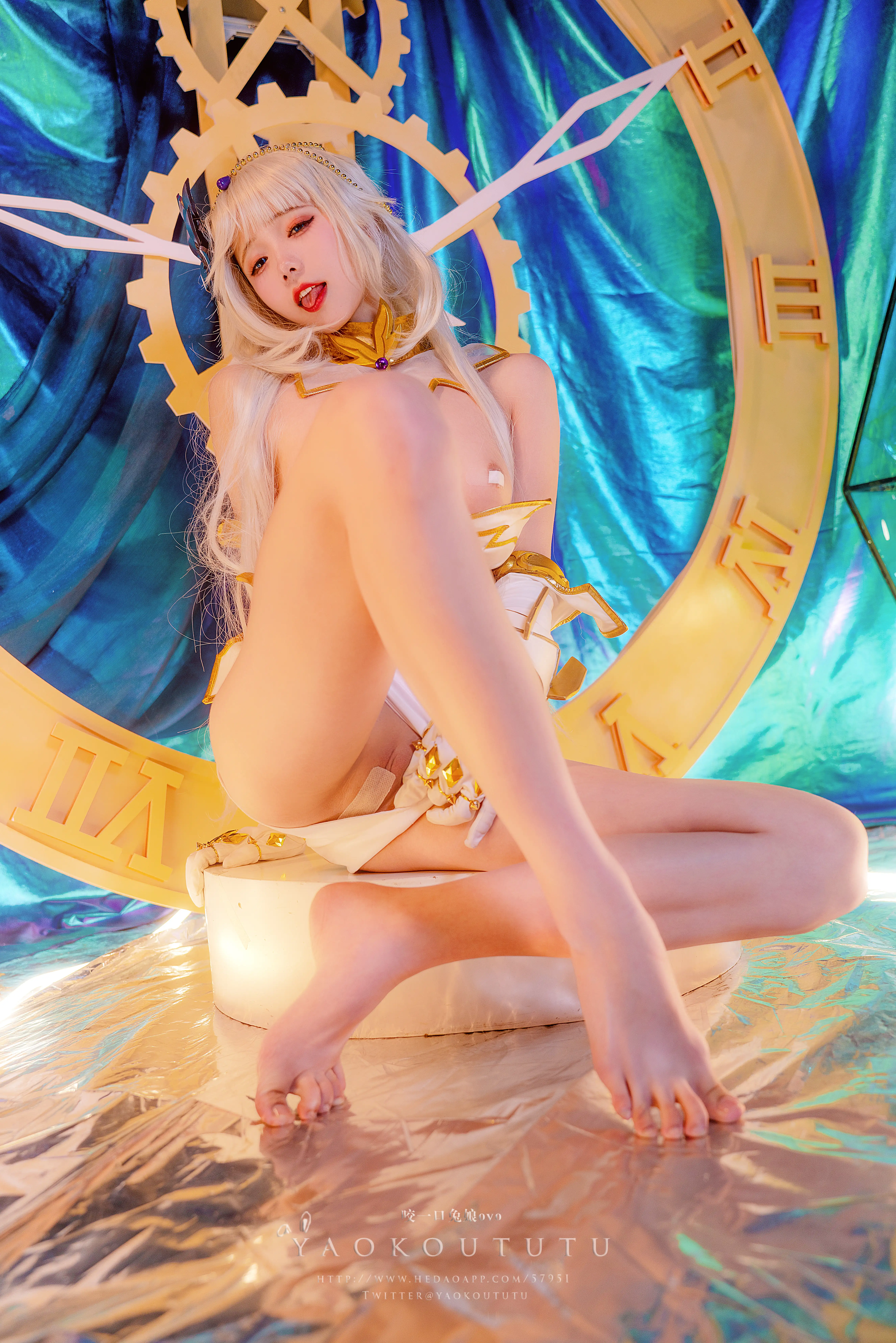 咬一口兔娘(黏黏团子兔) – NO.058 T3专属特典『海王星』[47P-763MB] - 第2张