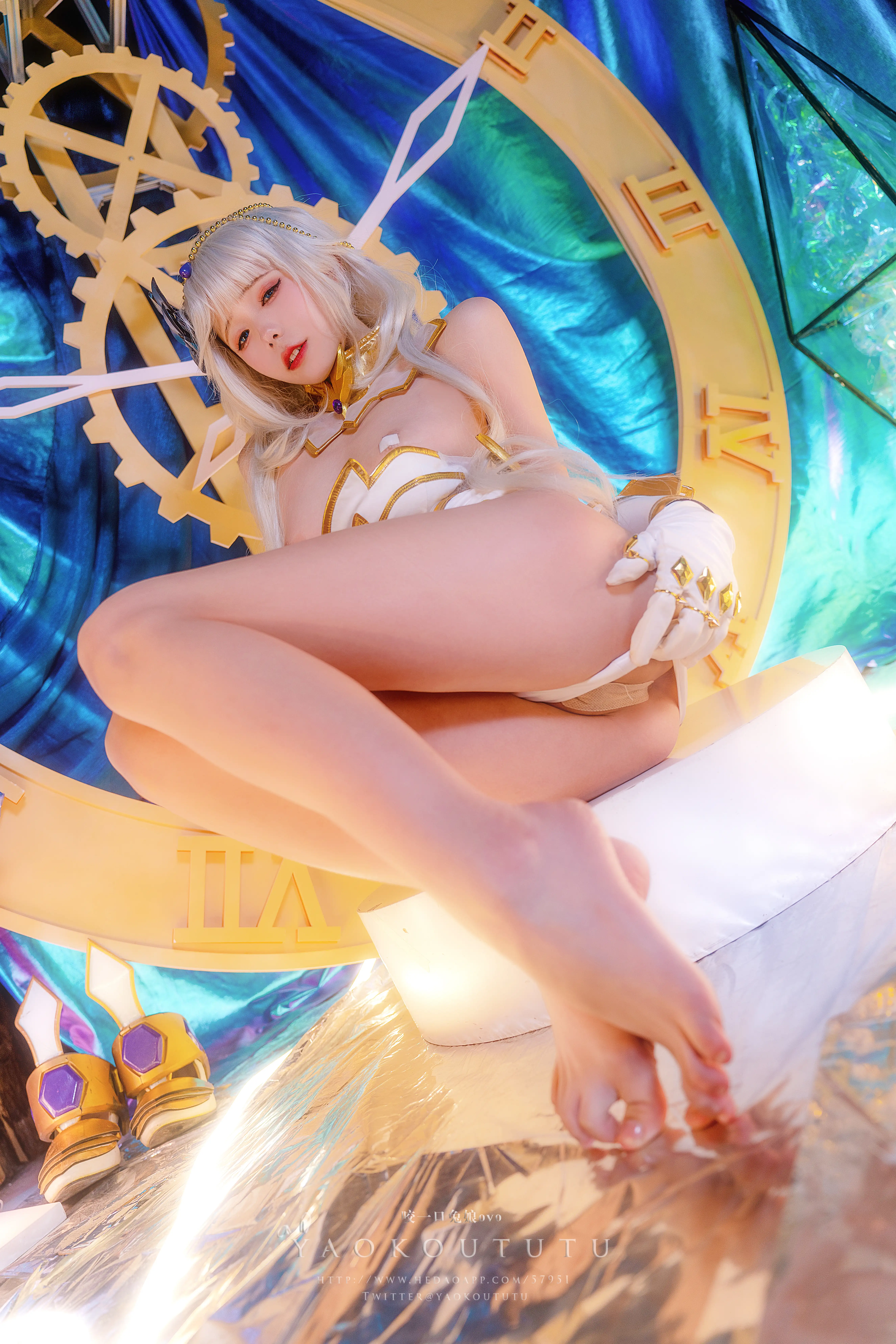 咬一口兔娘(黏黏团子兔) – NO.058 T3专属特典『海王星』[47P-763MB] - 第4张