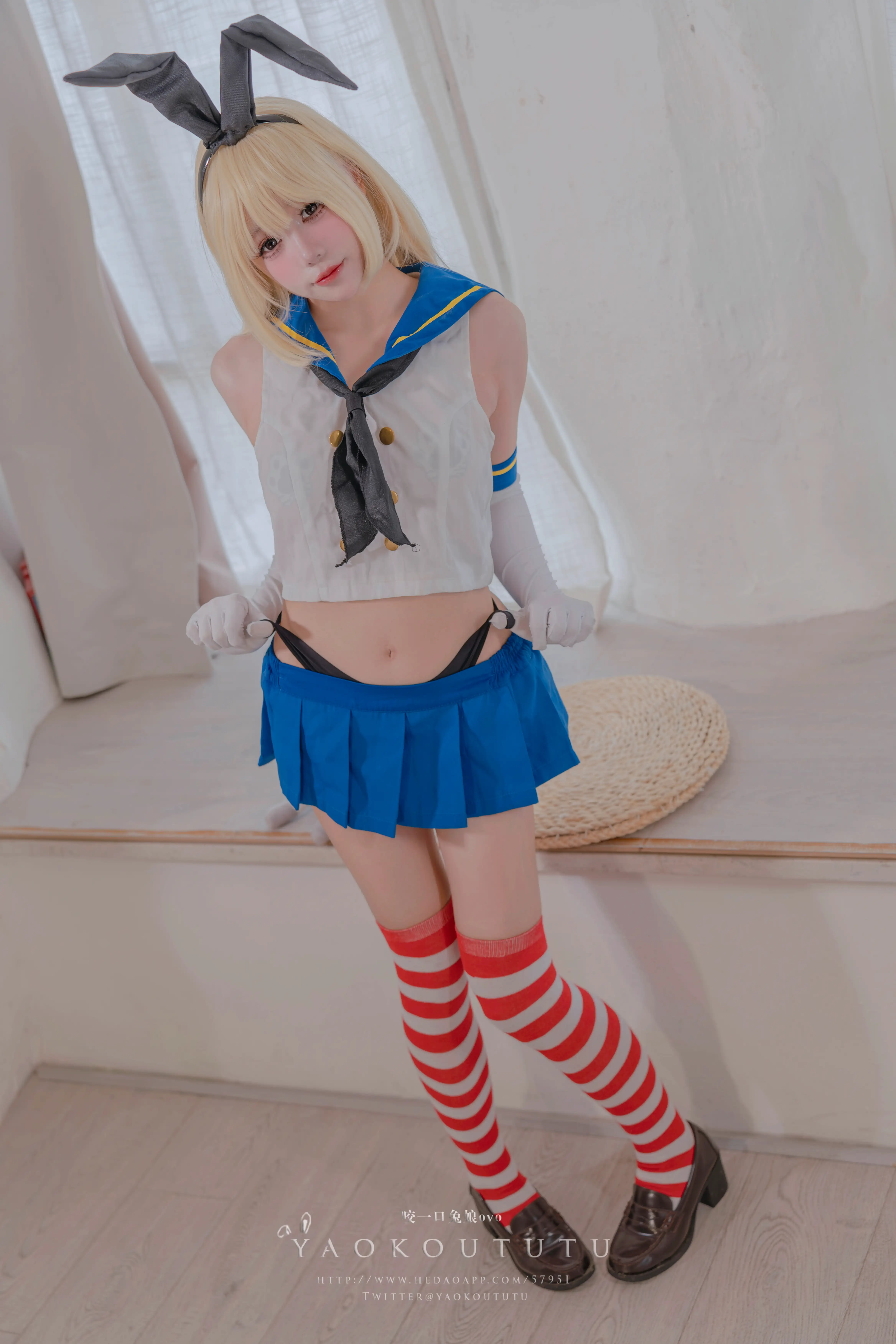 咬一口兔娘(黏黏团子兔) – NO.099 岛风的修整&Twice[74P-1V-1.36G] - 第7张