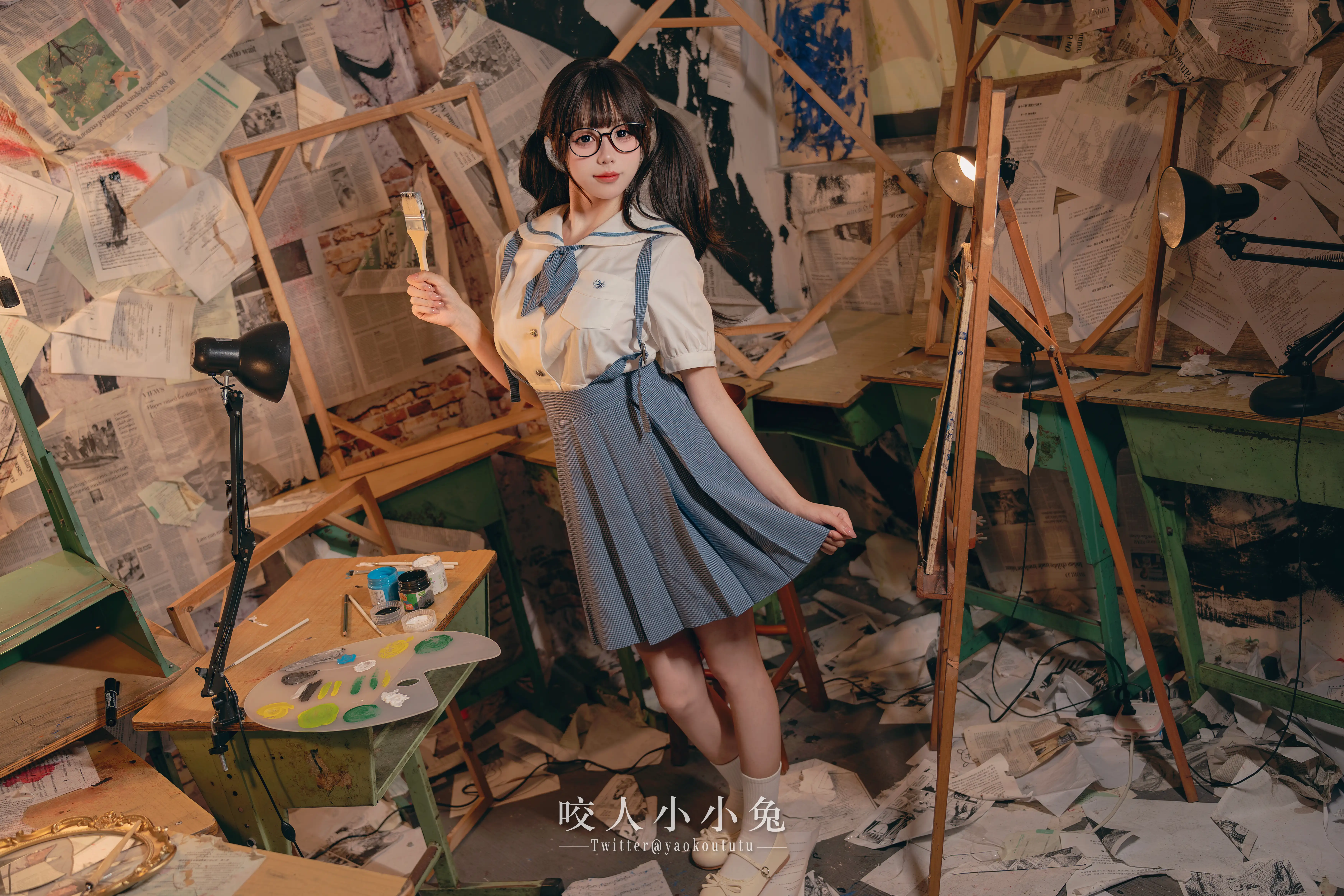 咬一口兔娘(黏黏团子兔) – NO.109 未成名画作&B+WITH+U [71P1V-1.62G] - 第6张