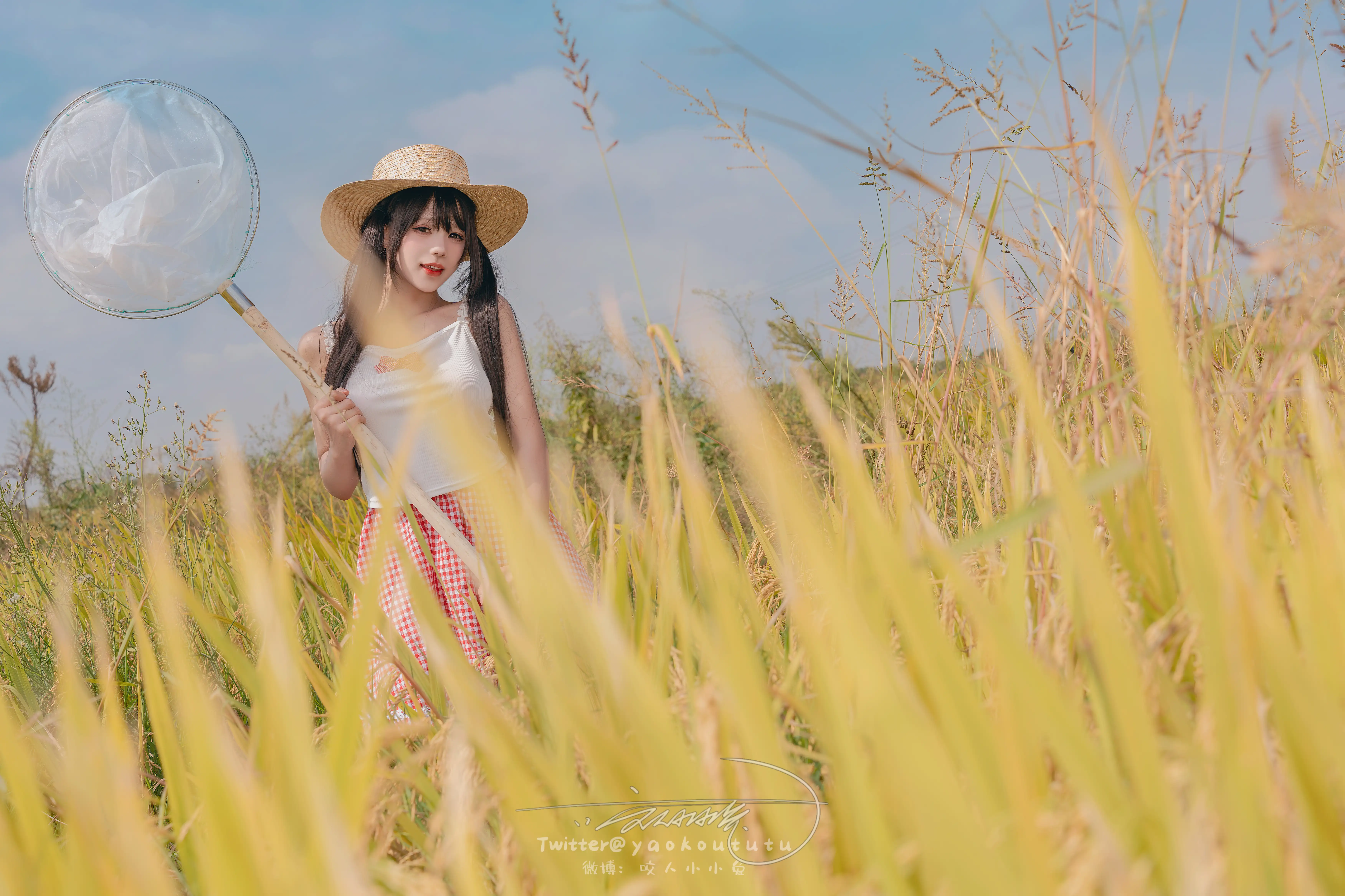 咬一口兔娘(黏黏团子兔) – NO.123 24.1月 稻香 盛夏好声音[71P-1V-992M] - 第2张