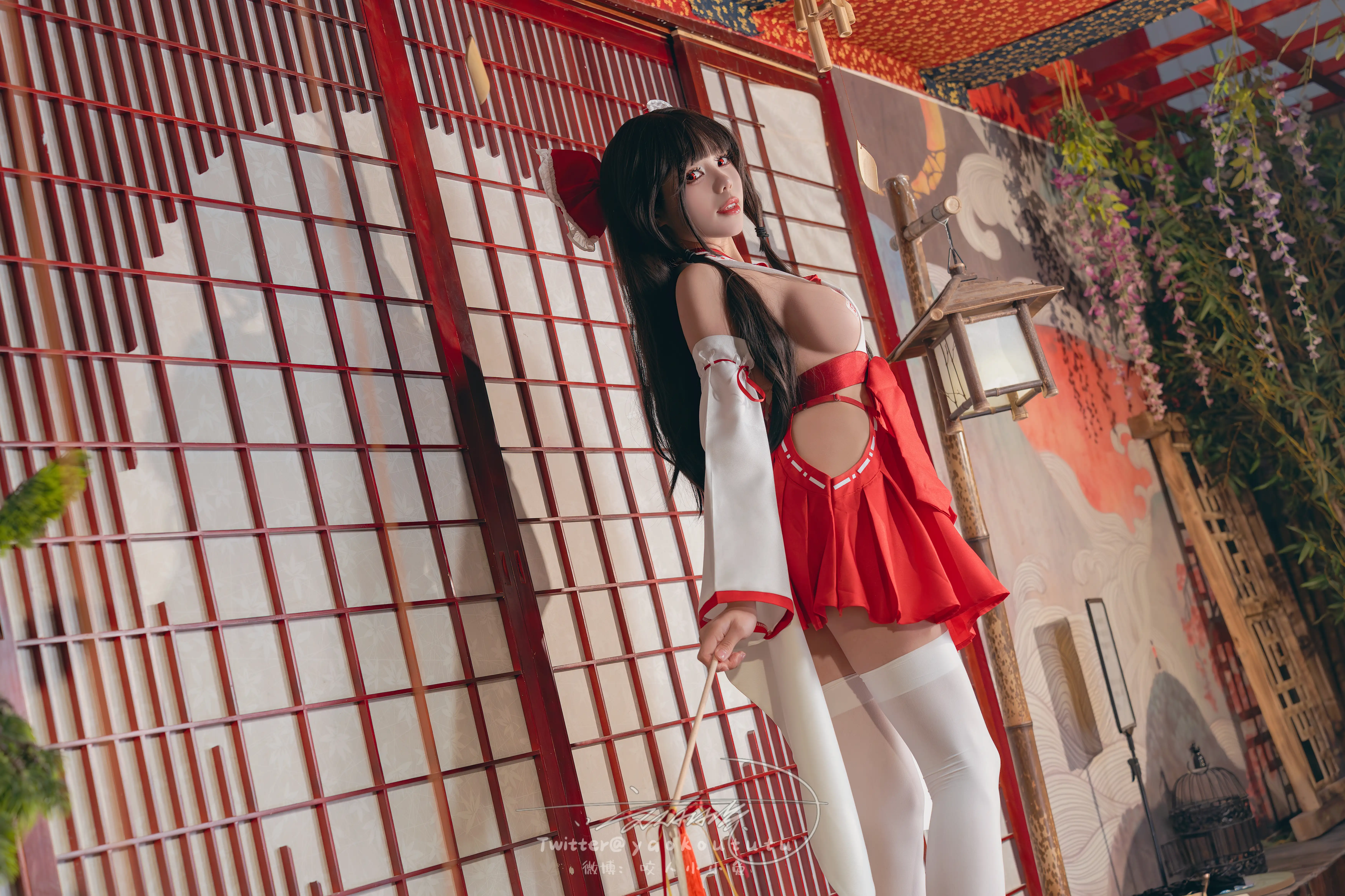咬一口兔娘(黏黏团子兔) – NO.127 狐之灵梦 [70P2V-1.81GB] - 第4张