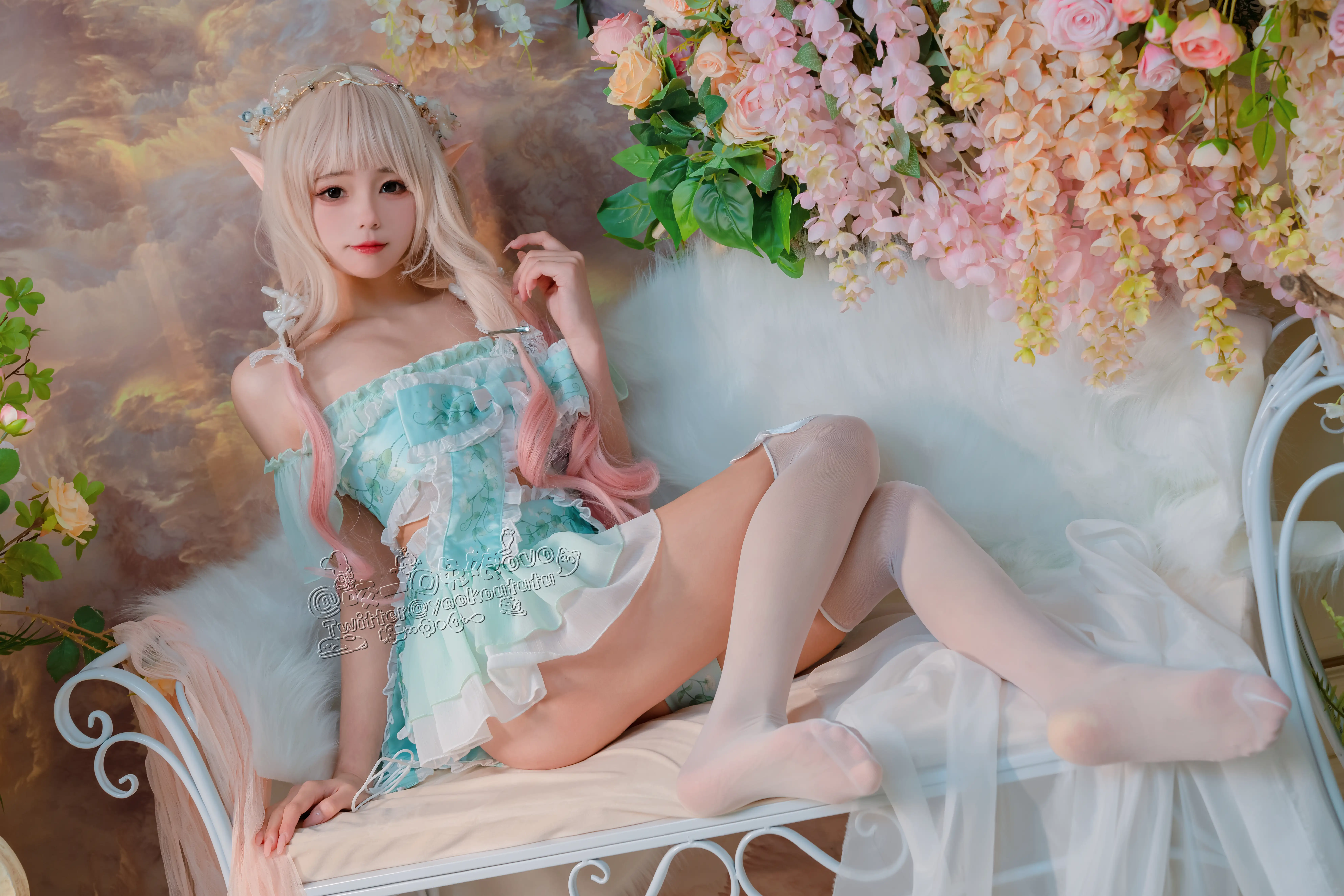 咬一口兔娘(黏黏团子兔) - NO.004  豌豆公主的秘密花房~[40P-911M] - 第2张