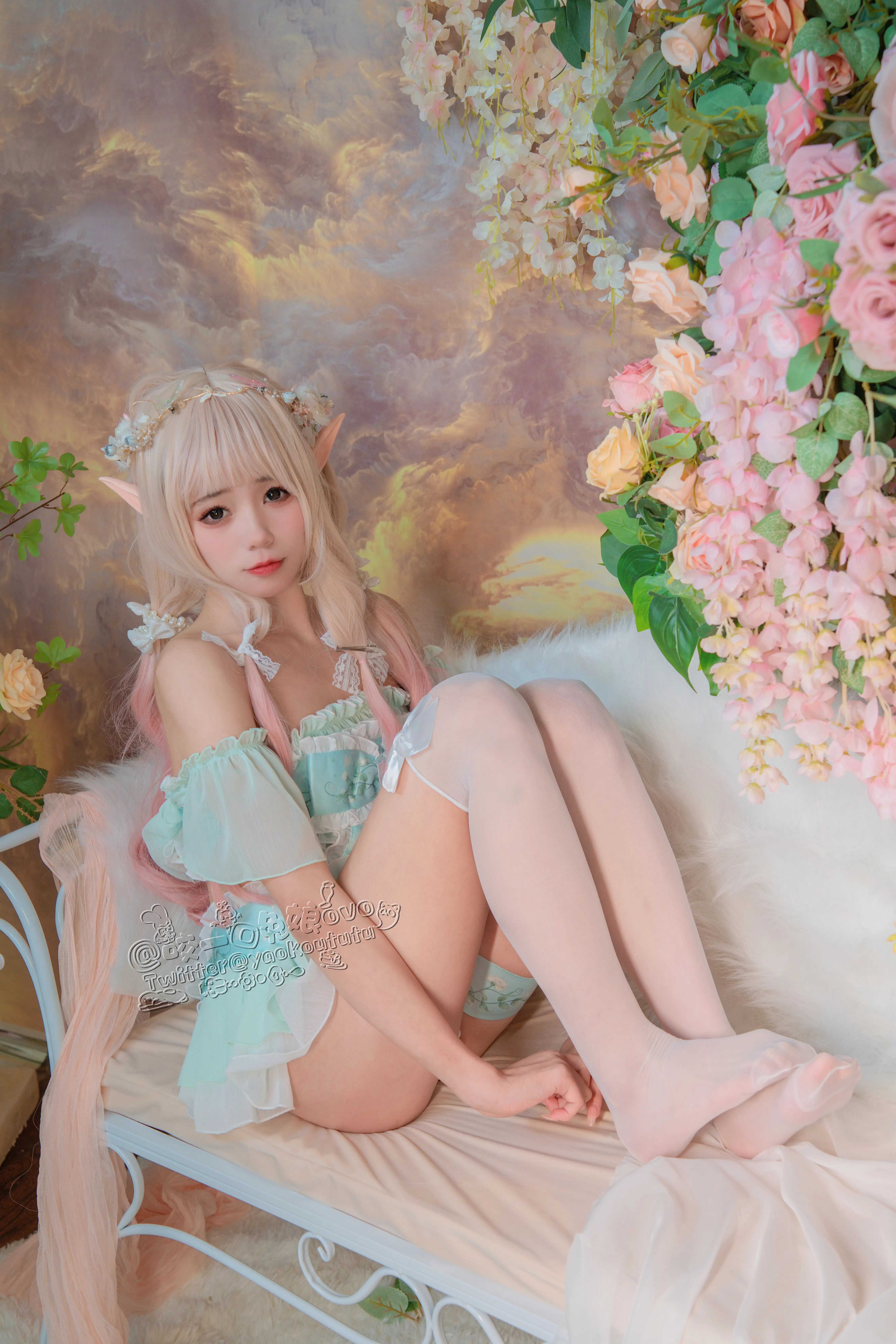 咬一口兔娘(黏黏团子兔) - NO.004  豌豆公主的秘密花房~[40P-911M] - 第3张