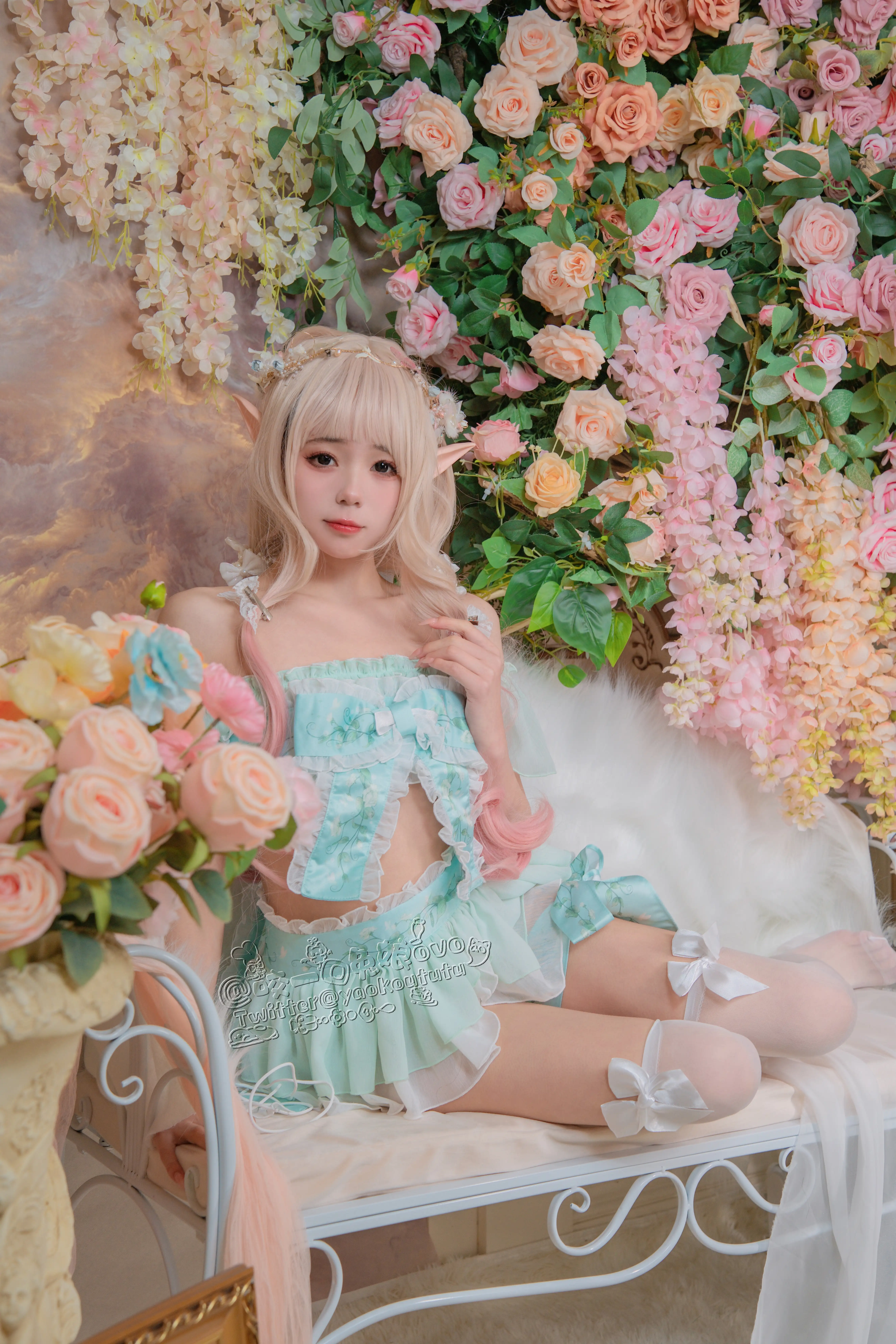 咬一口兔娘(黏黏团子兔) - NO.004  豌豆公主的秘密花房~[40P-911M] - 第4张