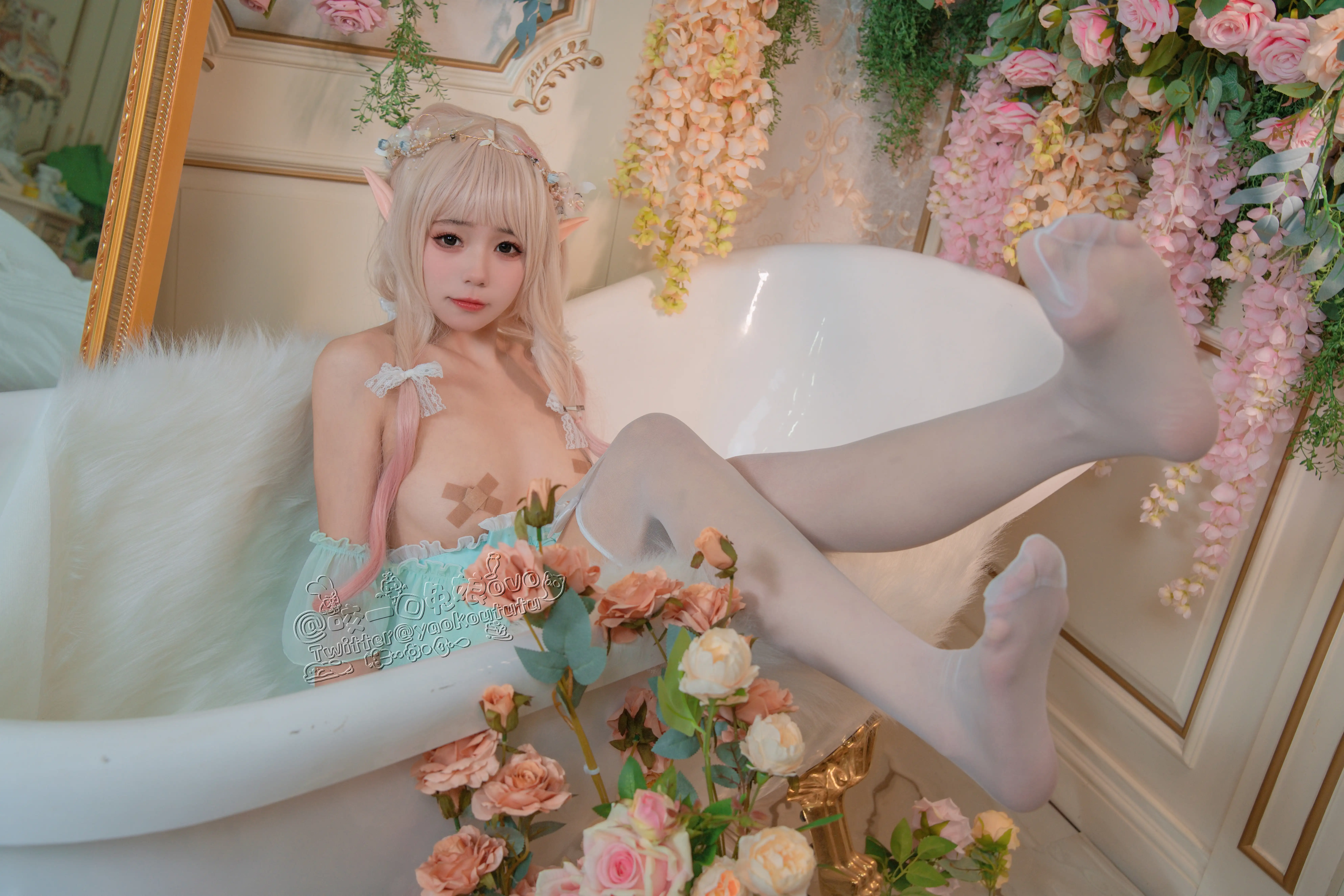 咬一口兔娘(黏黏团子兔) - NO.004  豌豆公主的秘密花房~[40P-911M] - 第7张