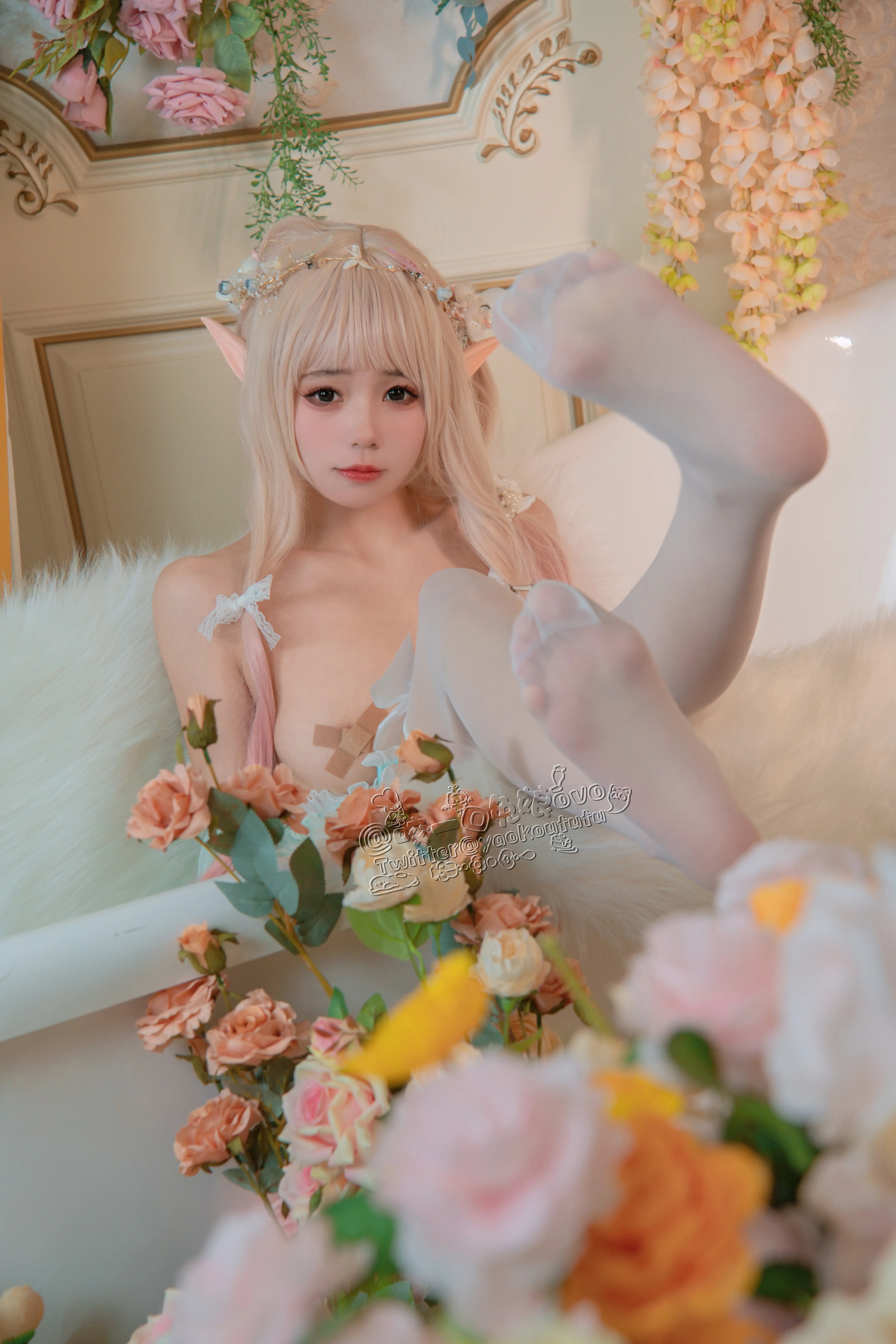咬一口兔娘(黏黏团子兔) - NO.004  豌豆公主的秘密花房~[40P-911M] - 第8张