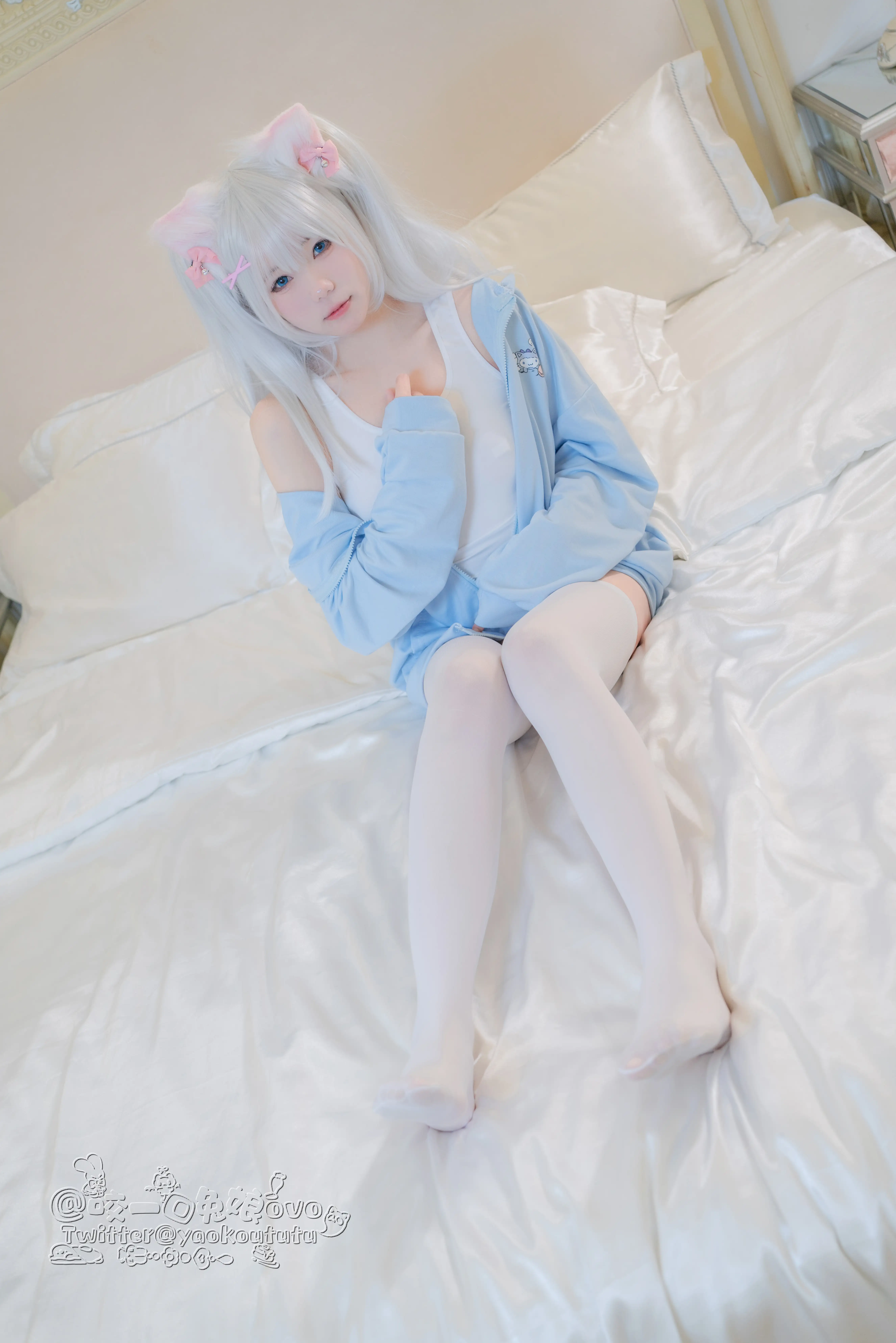 咬一口兔娘(黏黏团子兔) - NO.006 做你的猫 [56P1V-853M] - 第3张