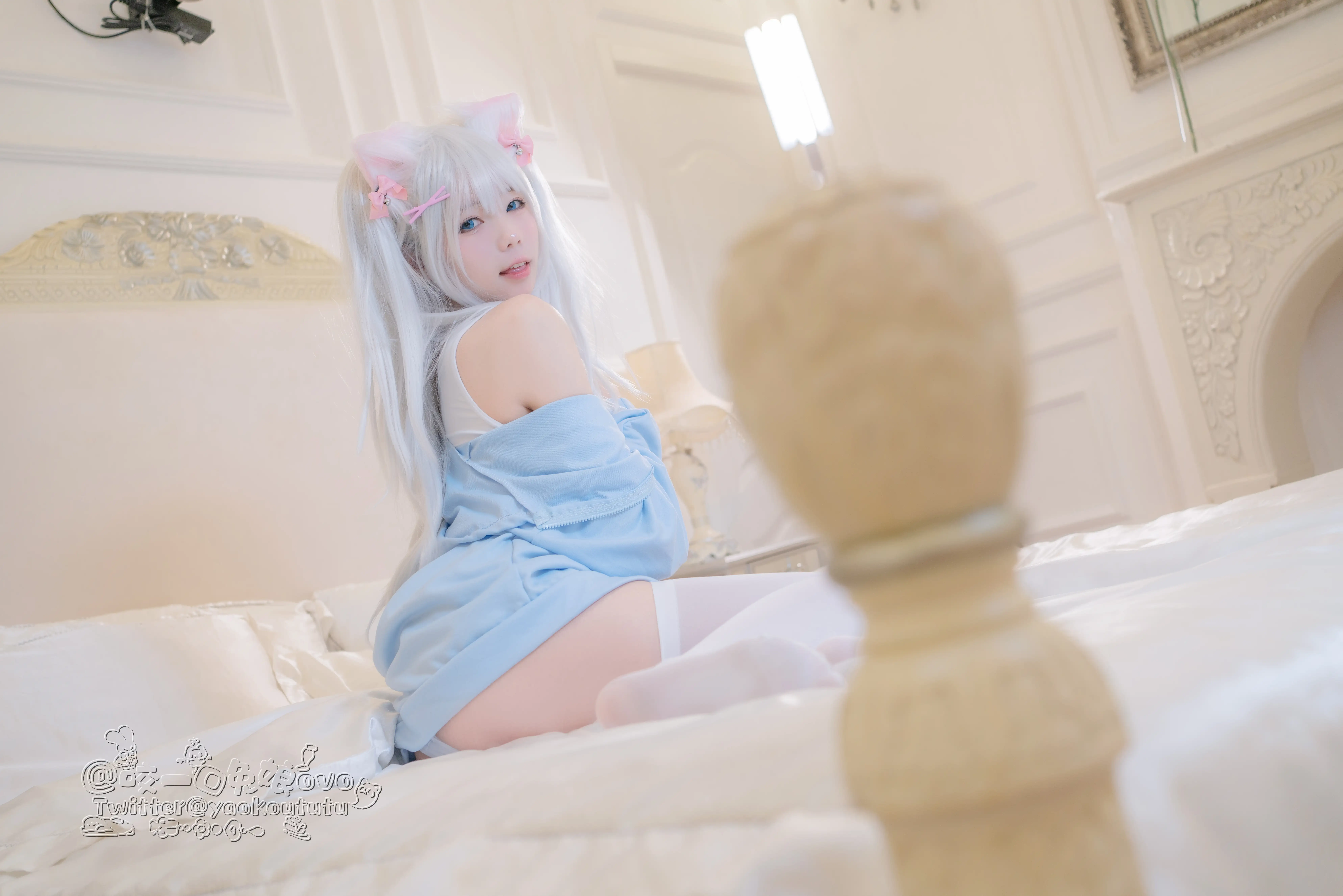 咬一口兔娘(黏黏团子兔) - NO.006 做你的猫 [56P1V-853M] - 第4张