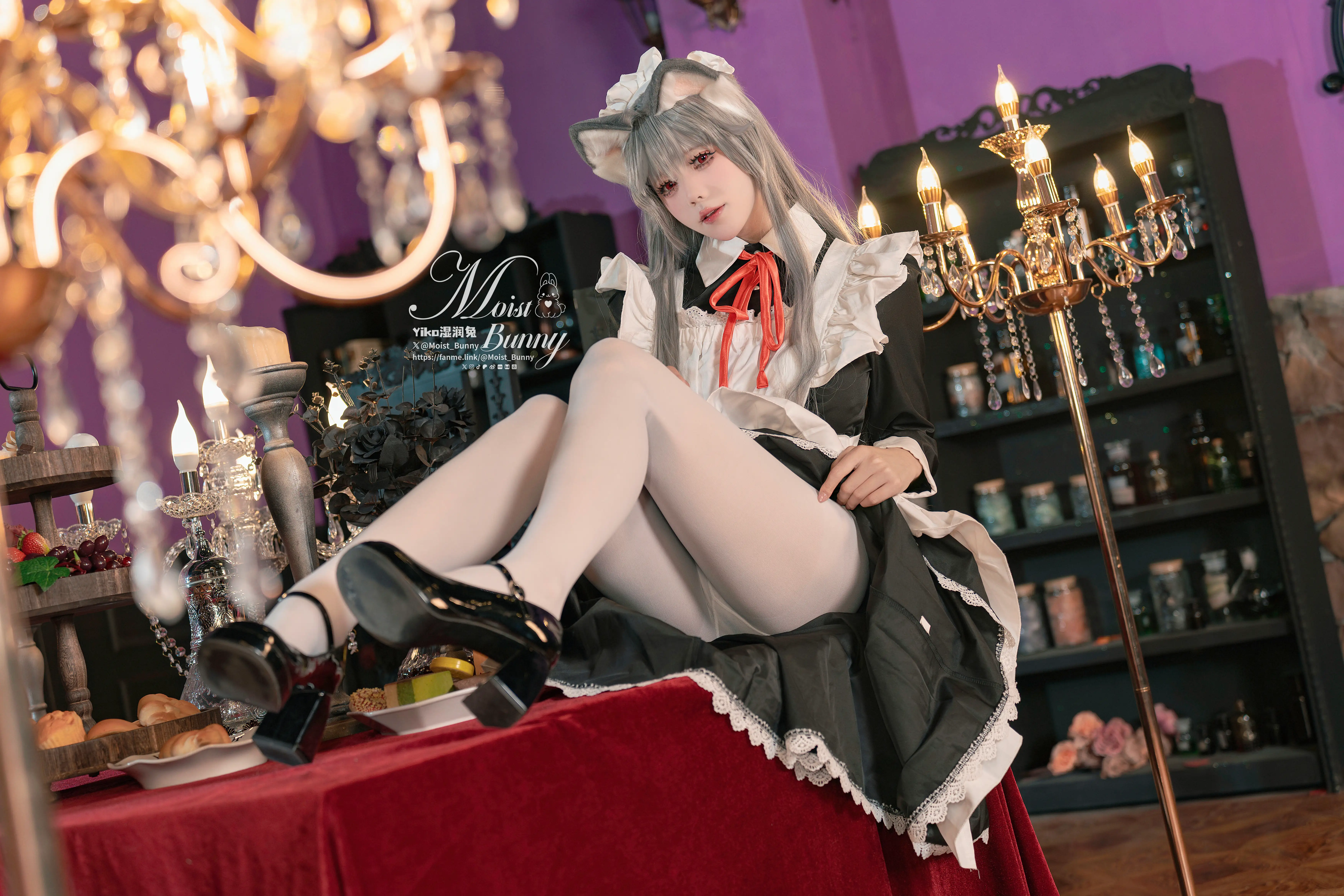 咬一口兔娘(Yiko湿润兔) – NO.213 2月月票特典『菲奇子女仆』[43P-1V-2.06G] - 第6张