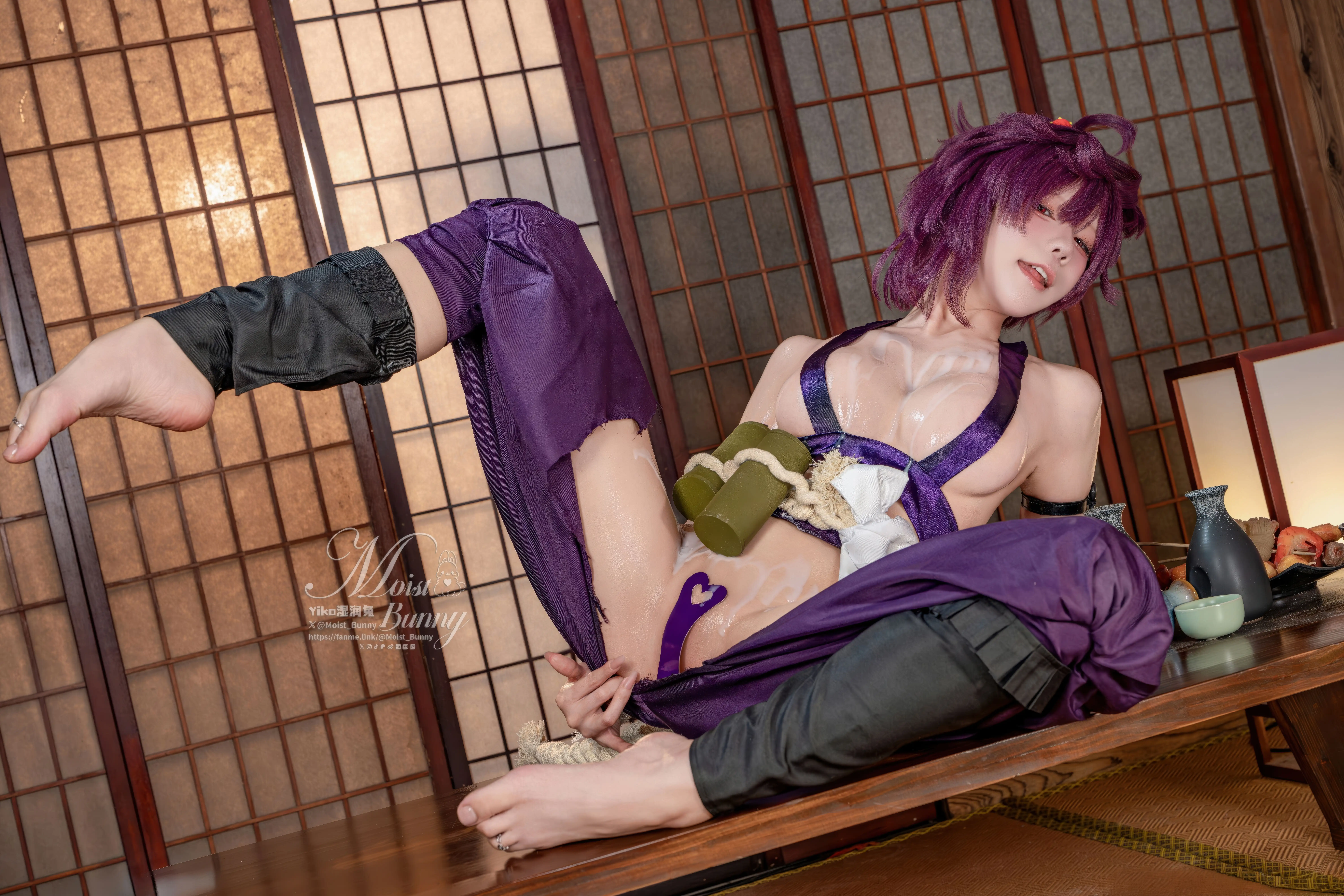 咬一口兔娘(Yiko湿润兔) – NO.264  2026年1月作品 地狱乐-杠 [93P1V-1.56G] - 第3张