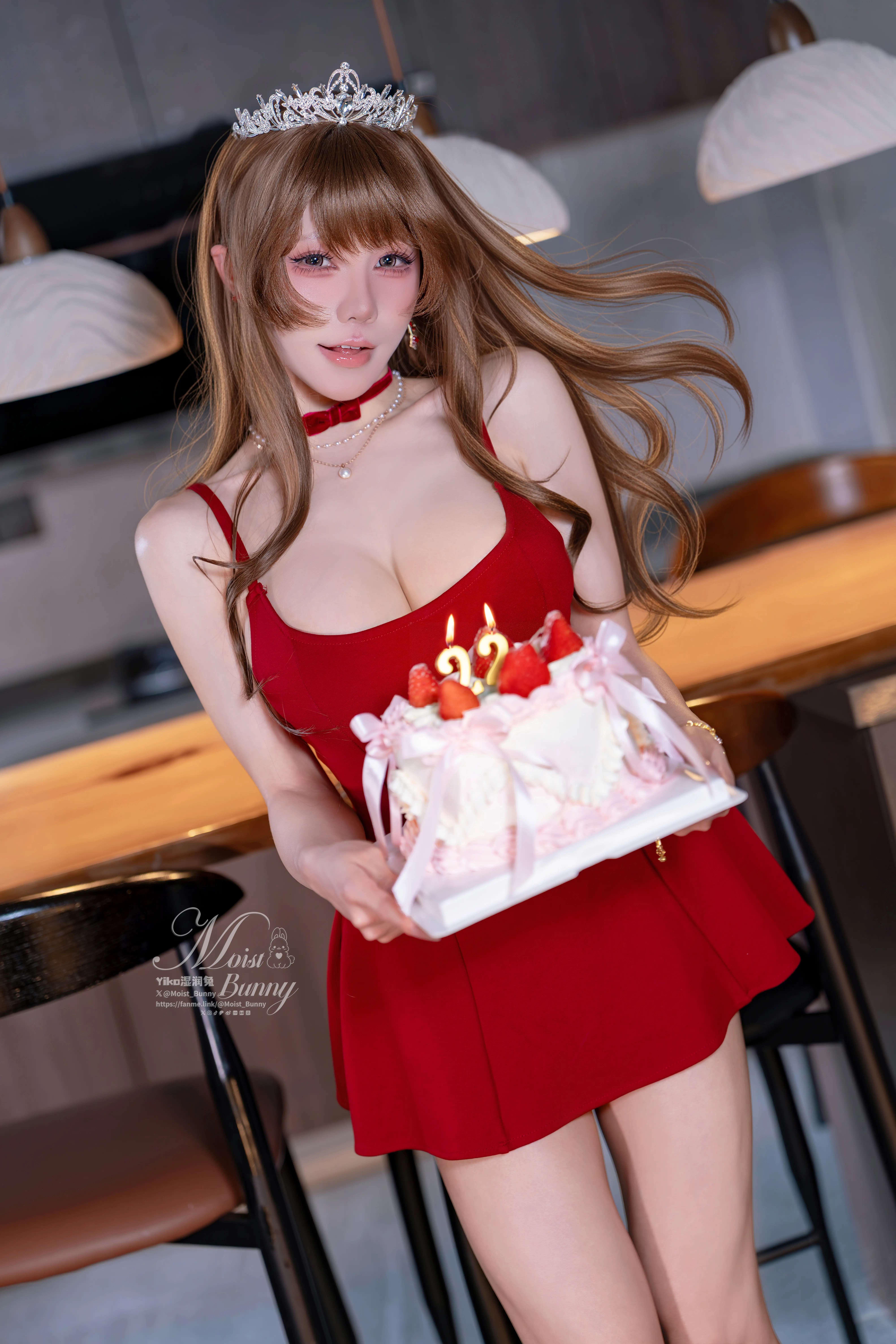 咬一口兔娘(Yiko湿润兔) – NO.267 2025年12月 圣诞生日限定 Birthday Party[48P-1V-1.02G] - 第3张