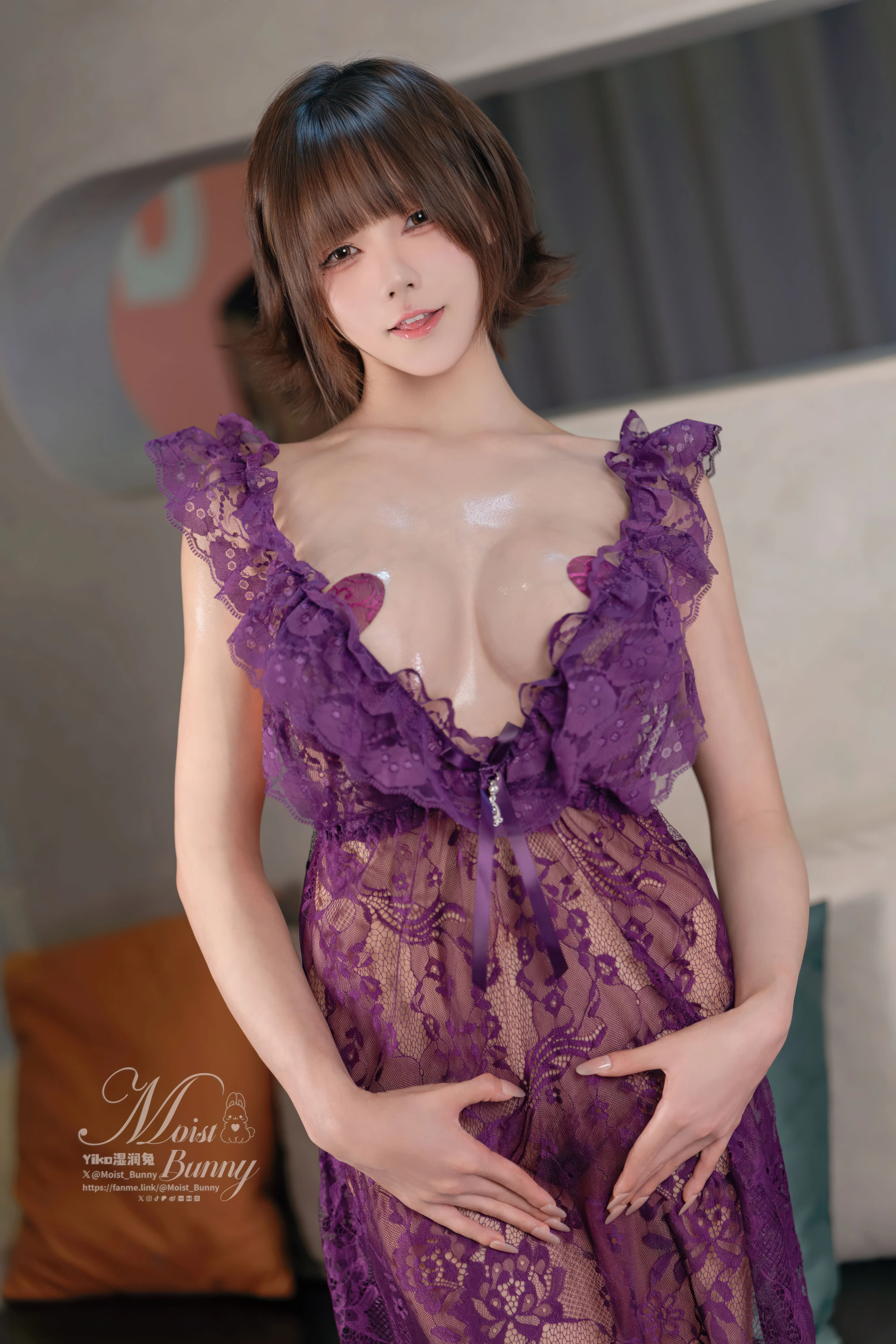 咬一口兔娘(Yiko湿润兔) – NO.268 2026年1月月票特典 睡意朦胧[32P-321.1M] - 第4张