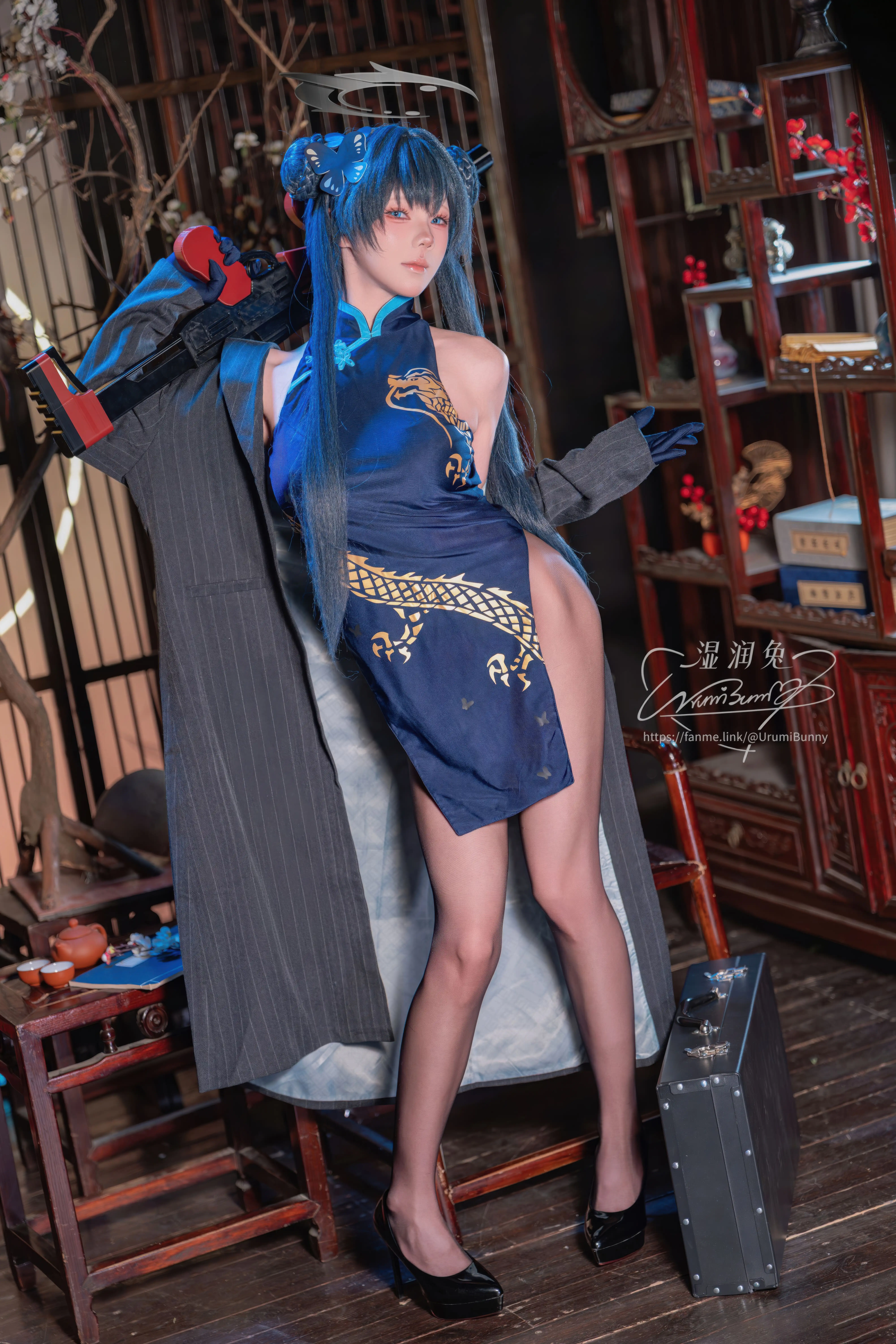 咬一口兔娘(Yiko湿润兔) – NO.277 碧蓝档案 龙华妃咲[123P-2V-1.6G] - 第4张