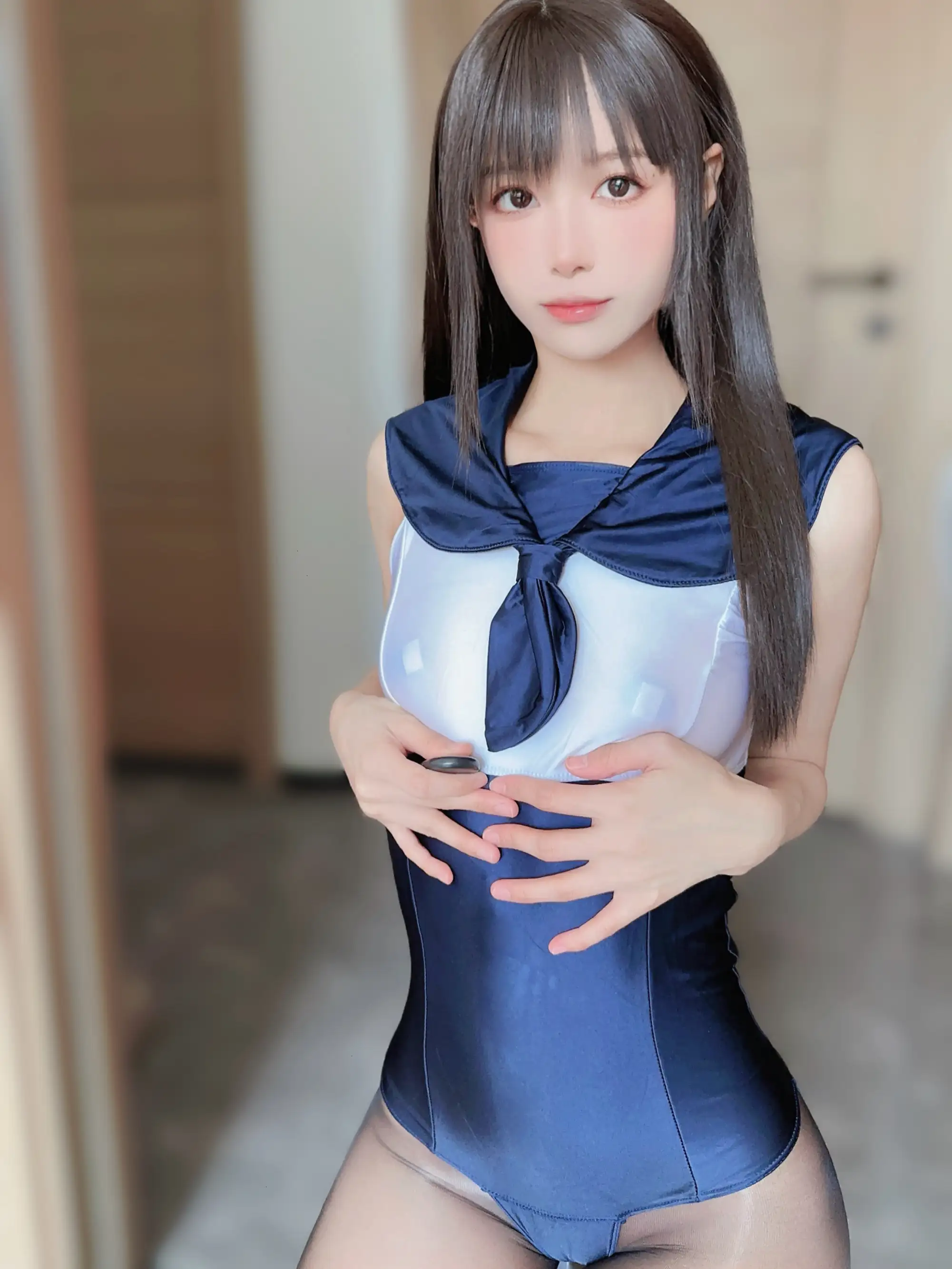 布丁大法 NO.112 蓝色连体泳 [95P6V-853MB] - 第3张