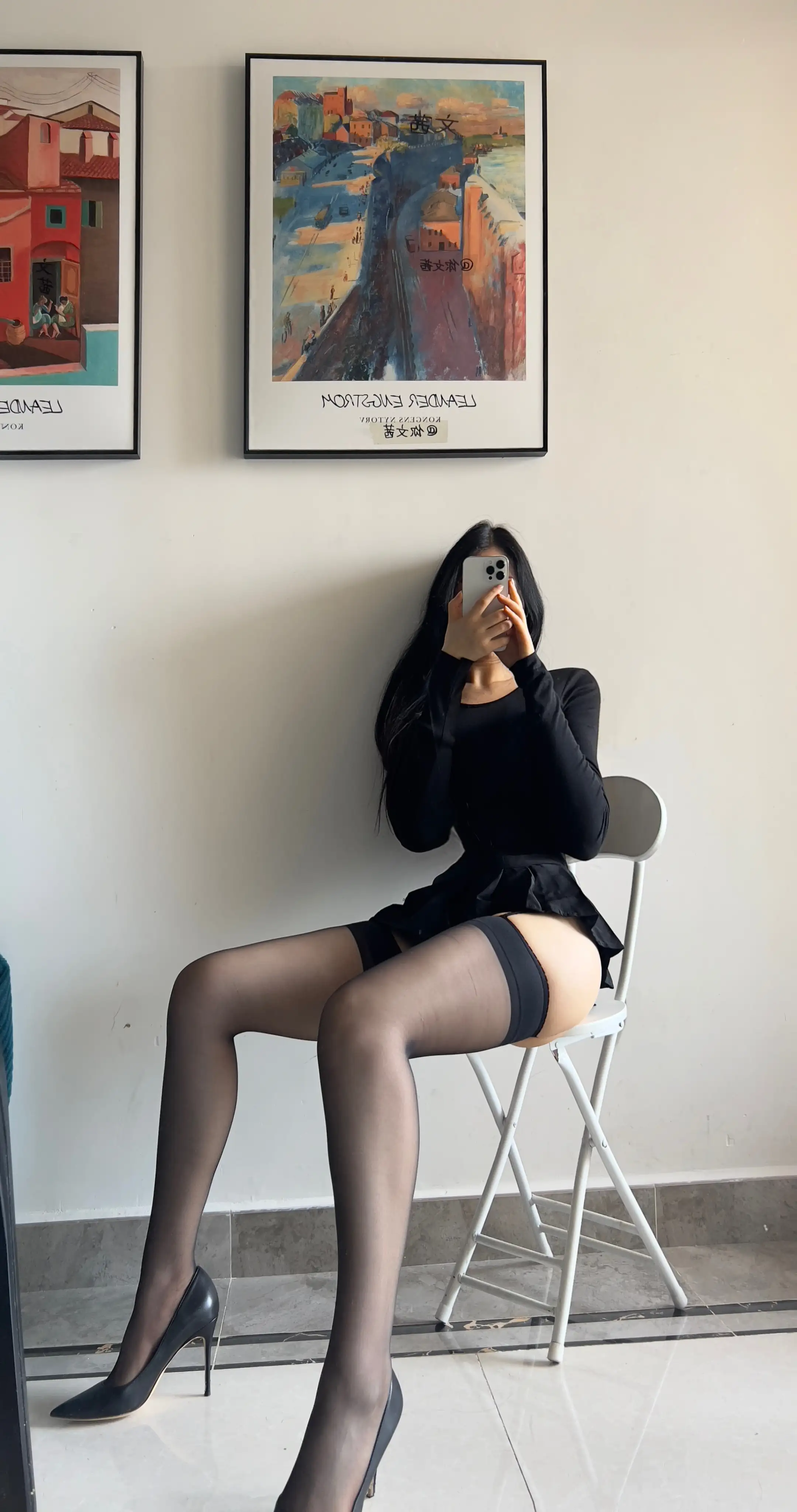 Cool文茜 NO.015 吊带黑色[19P 37.7M] - 第7张