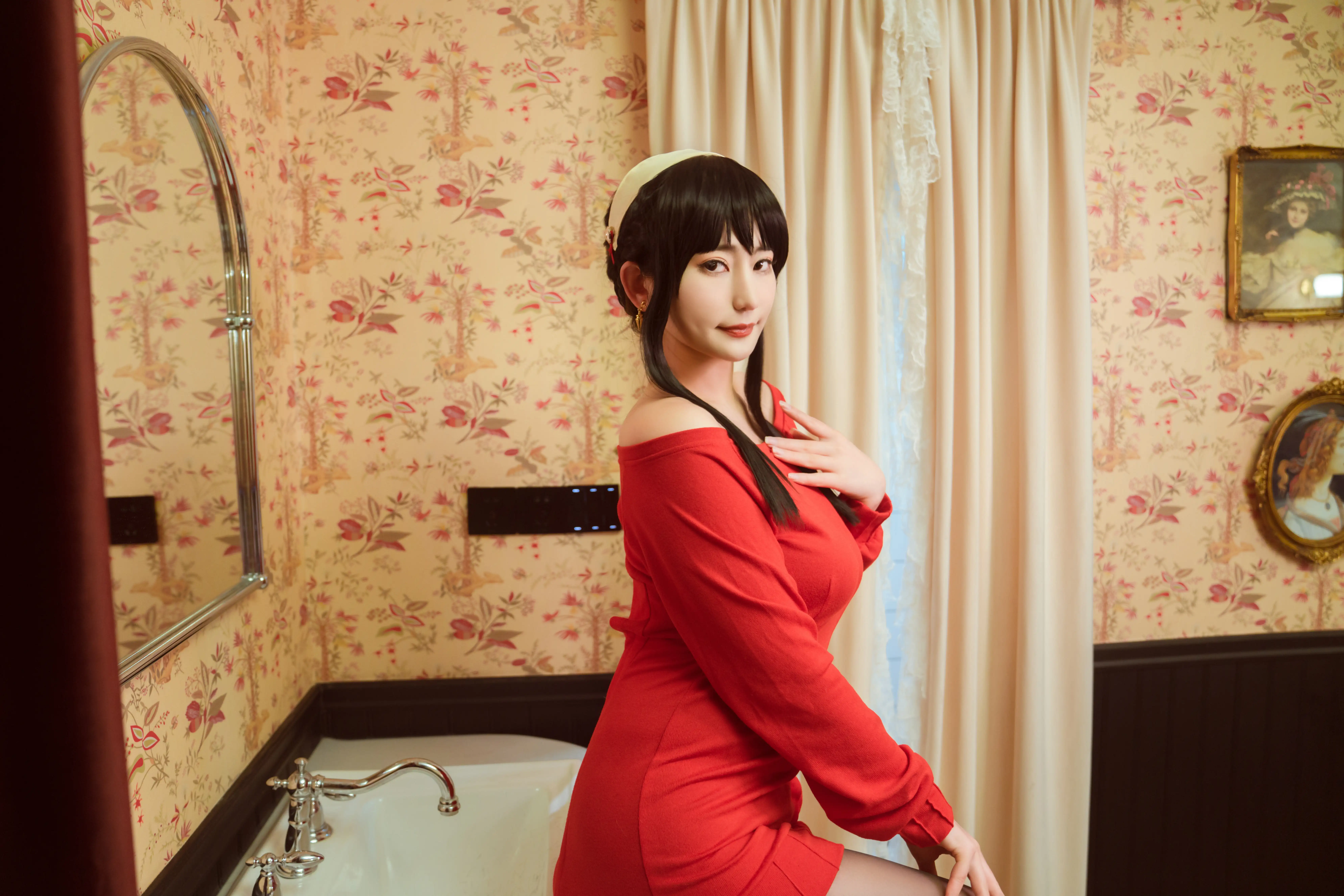 星澜是澜澜叫澜妹呀 – NO.022 约尔红毛衣[76P-525M] - 第7张