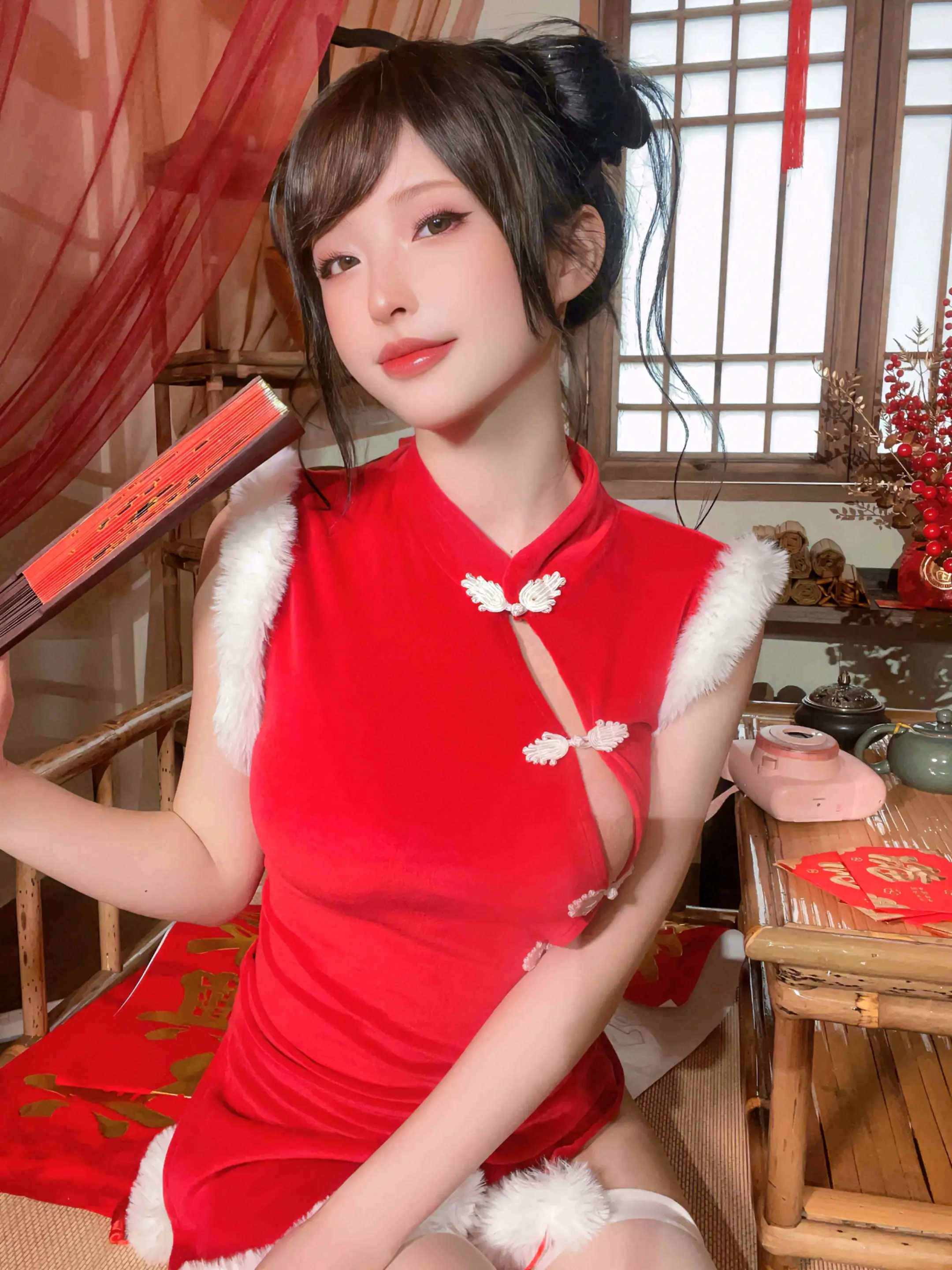 清水由乃 – NO.049 新年旗袍[78P-953M] - 第10张