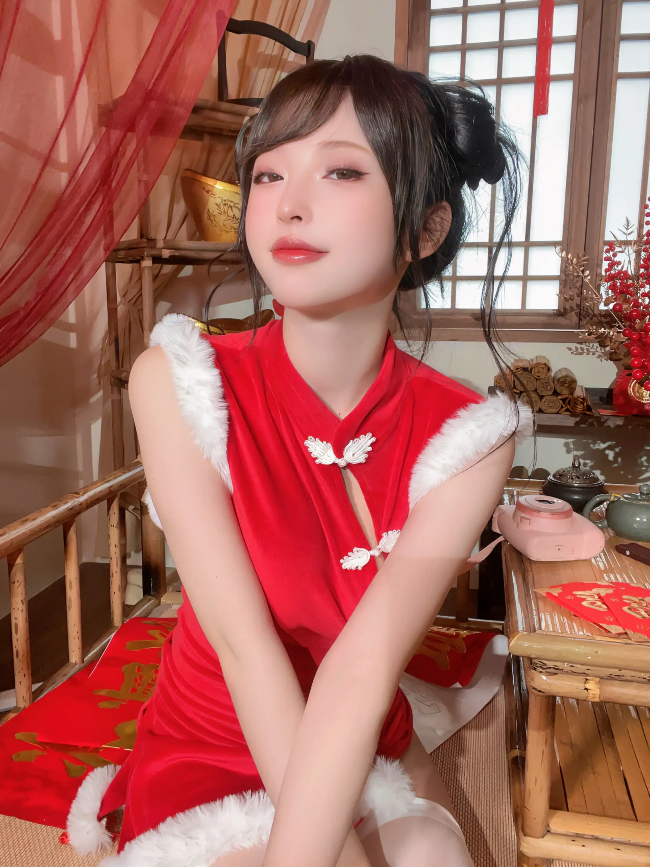 清水由乃 – NO.049 新年旗袍[78P-953M] - 第12张
