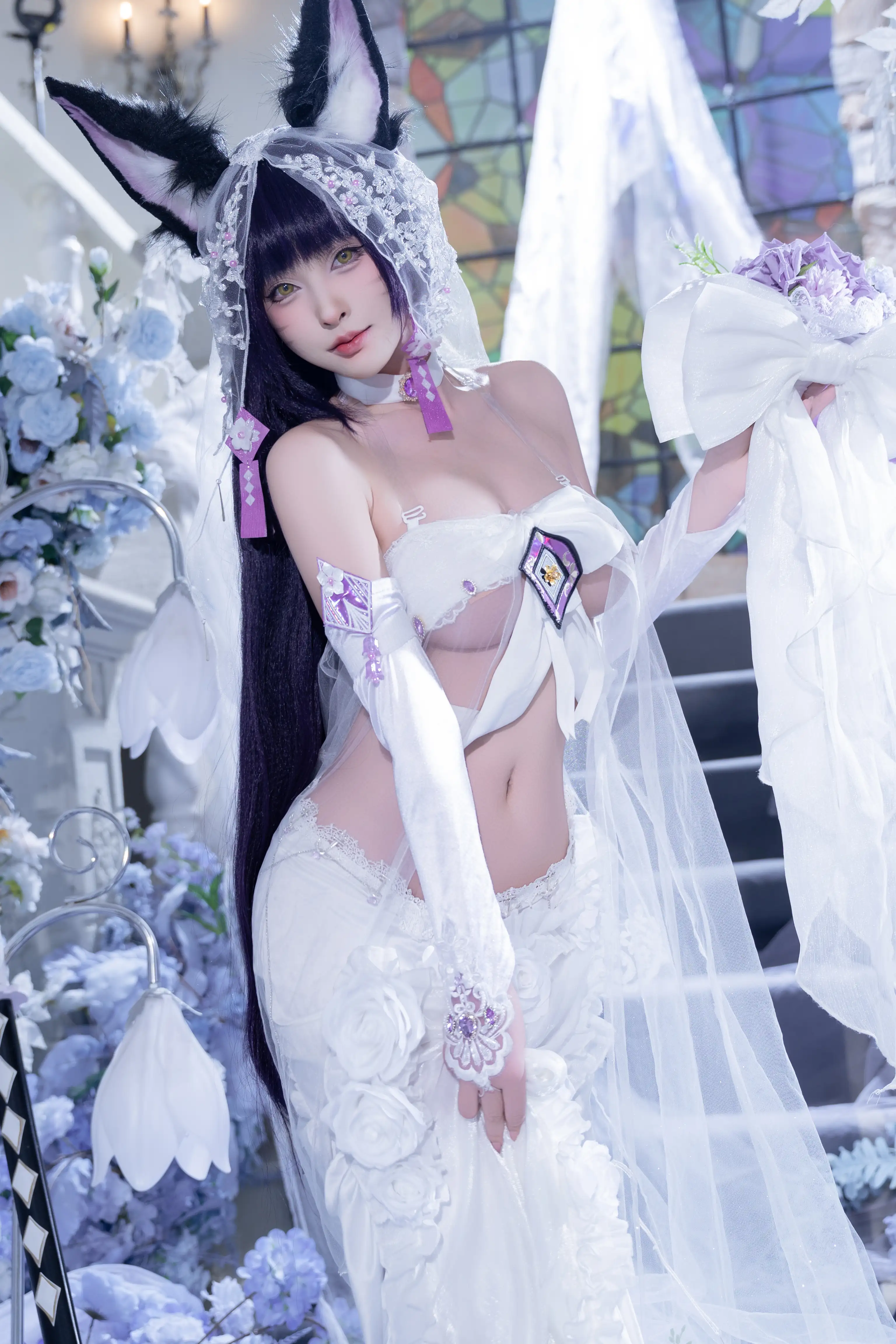 清水由乃 – NO.076 碧蓝航线 武藏 紫藤花 [51P1V-638MB]