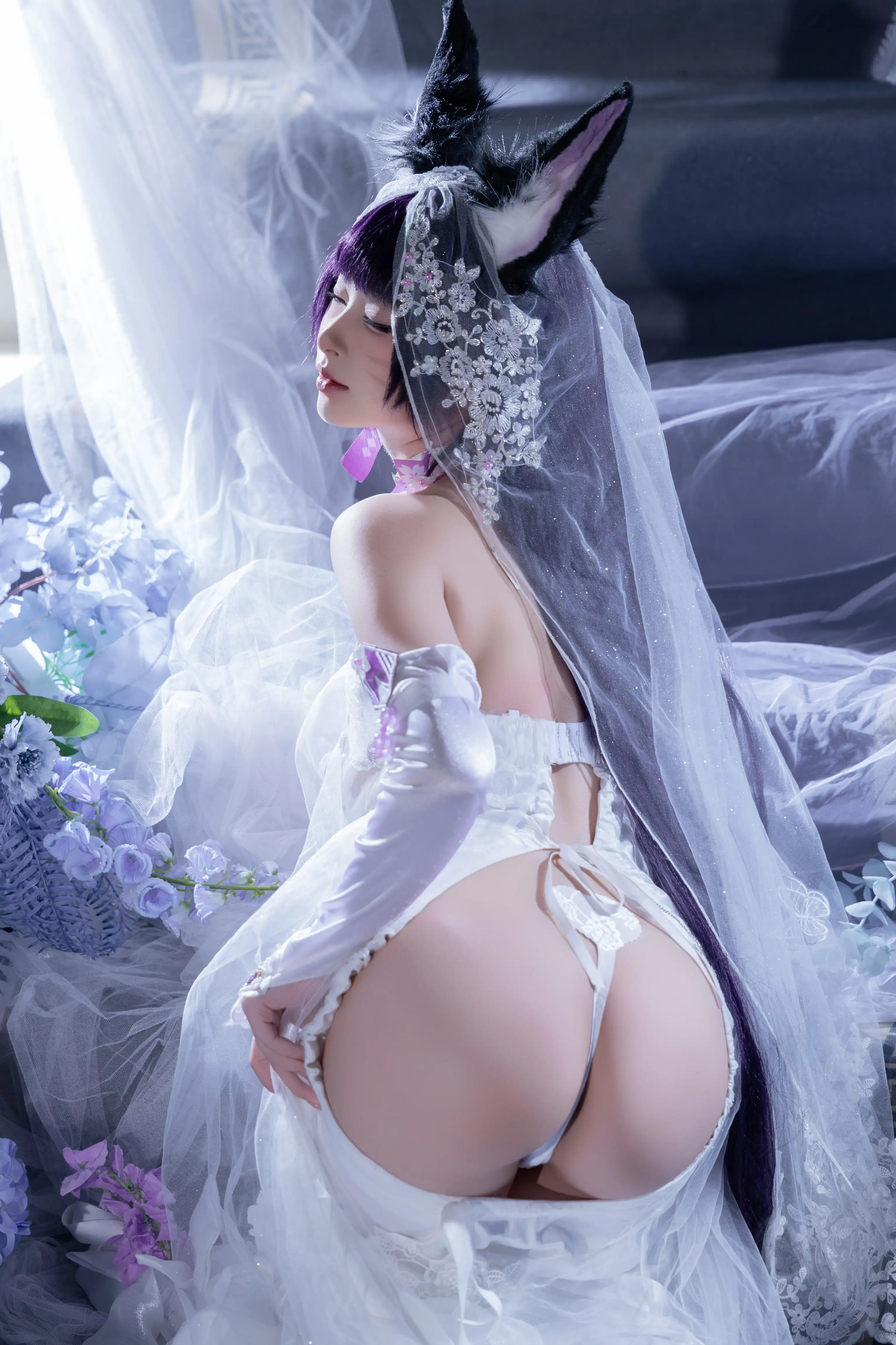 清水由乃 – NO.076 碧蓝航线 武藏 紫藤花 [51P1V-638MB] - 第5张