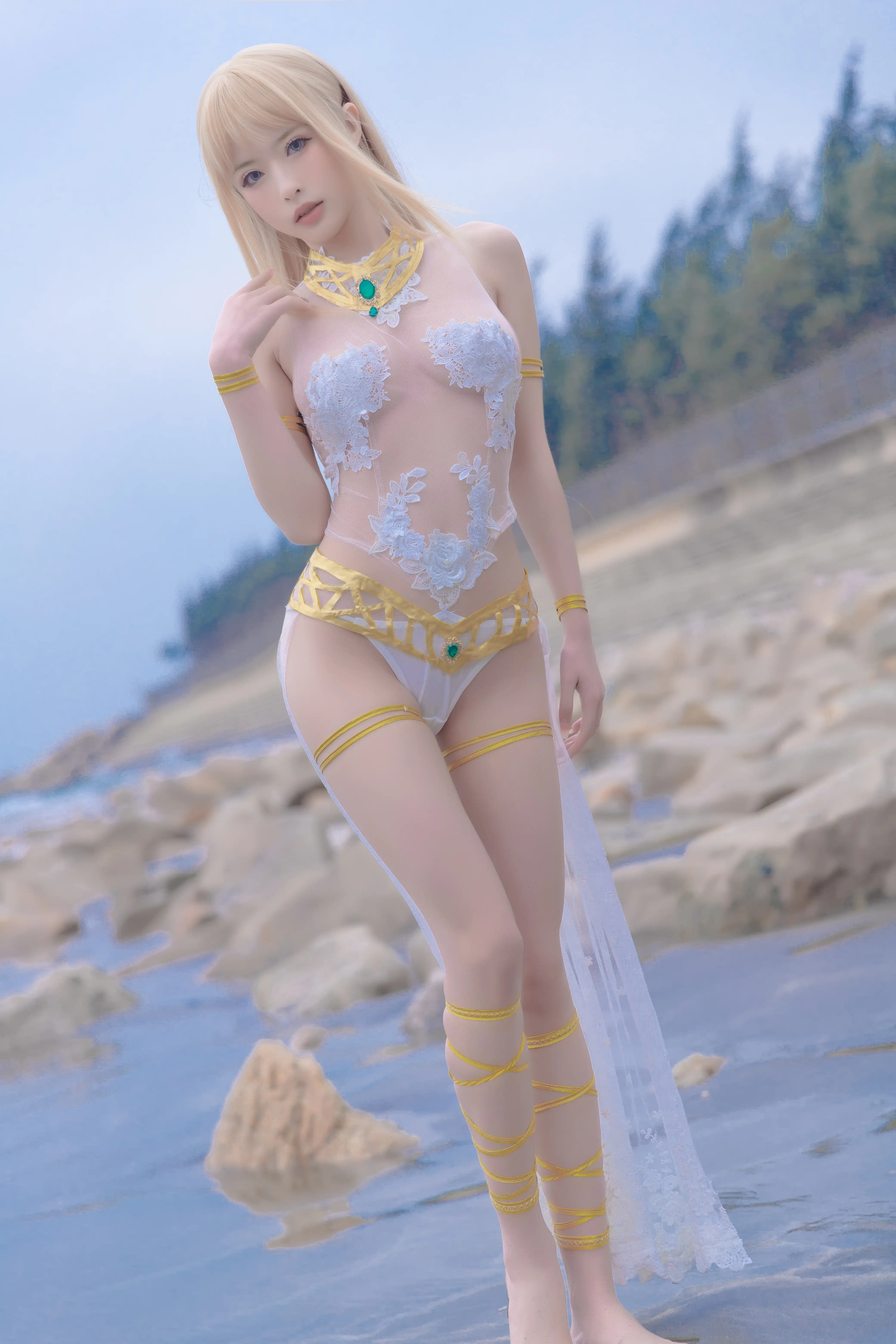 清水由乃 NO.023 玛丽萝丝 白色泳衣 [33P-355MB] - 第3张