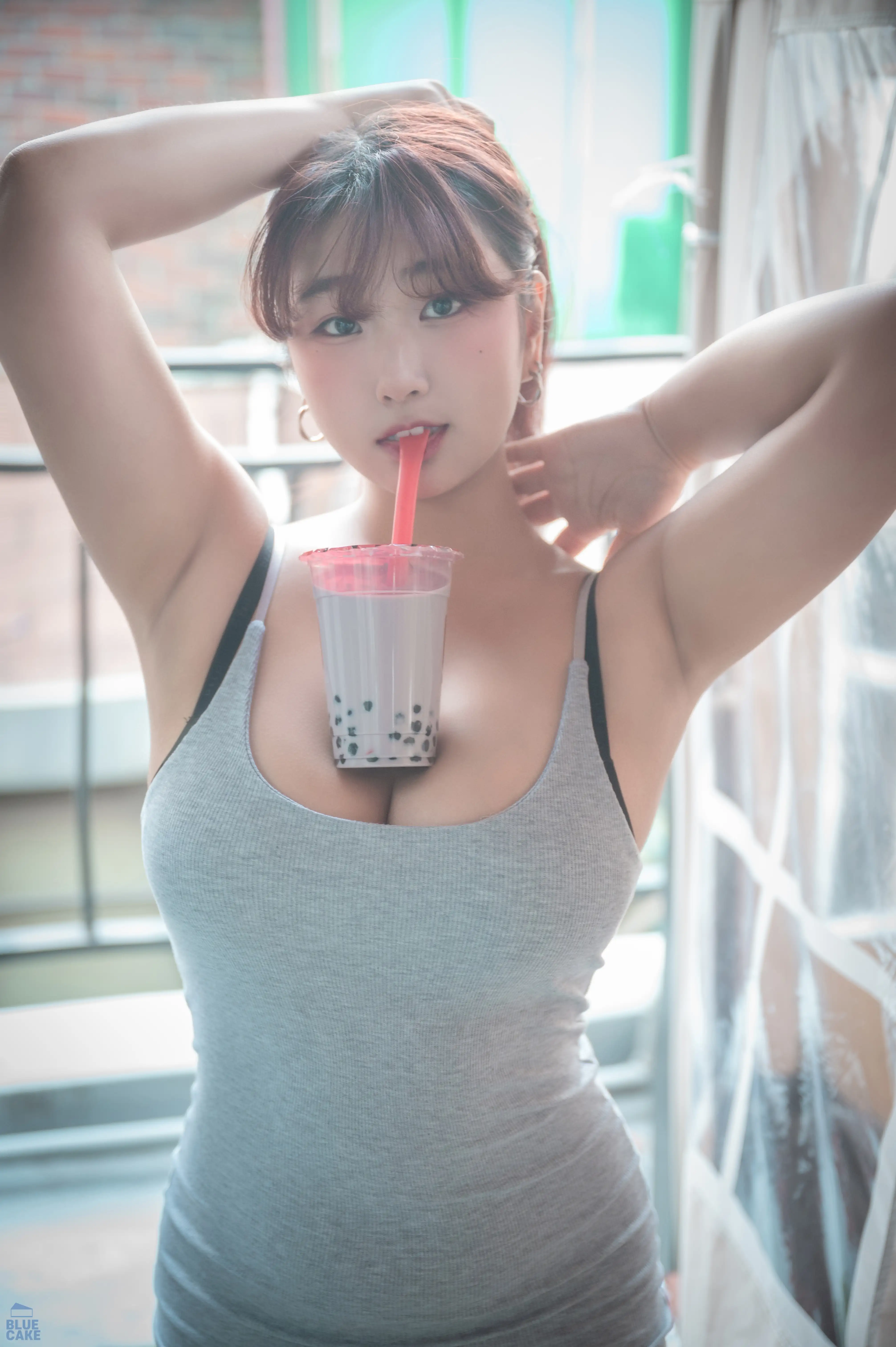 GguBbu NO.010 BLUECAKE Bubble Tea Challenge [155P-1.57GB] - 第6张