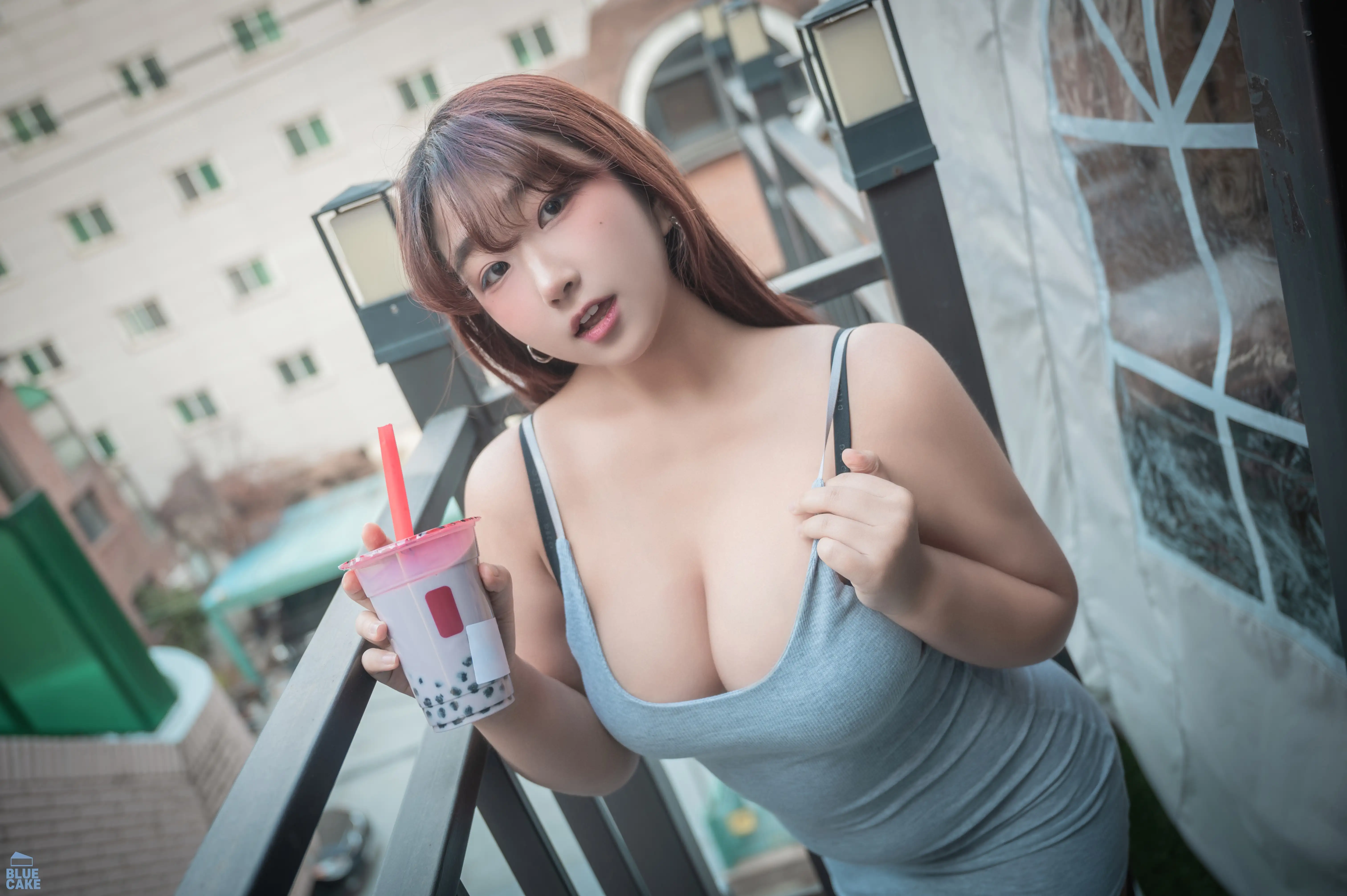 GguBbu NO.010 BLUECAKE Bubble Tea Challenge [155P-1.57GB] - 第8张
