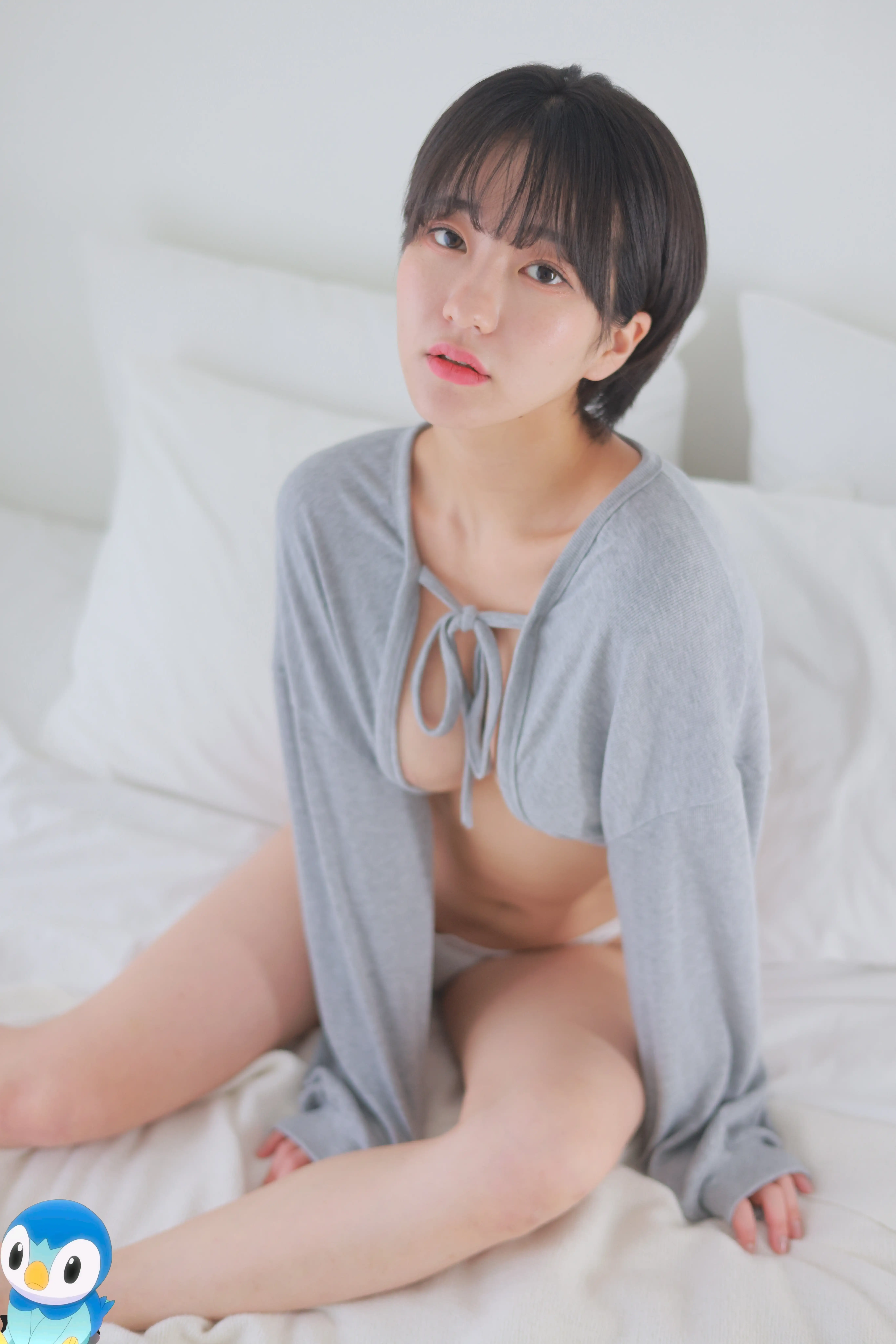 Sehee (세희) NO.015 Gray Cardigan Short Cut [55P+2V／1.53GB] - 第4张